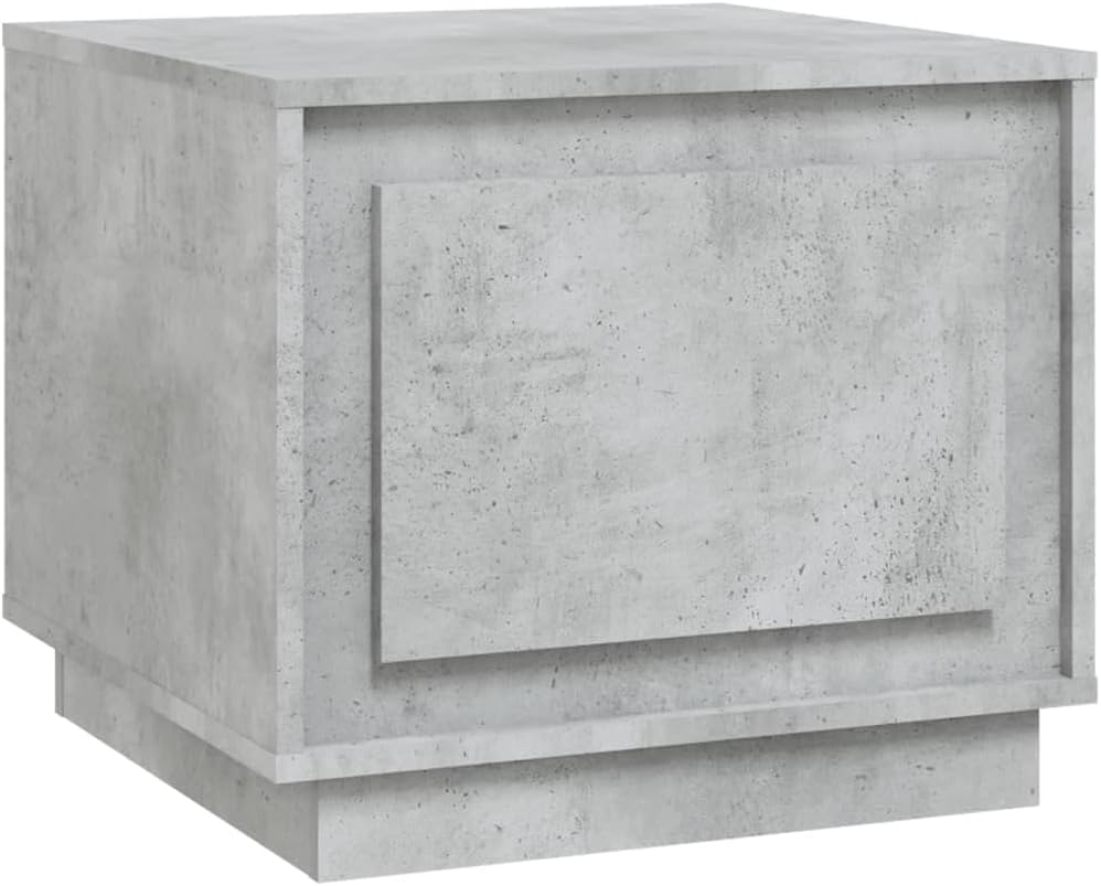 Vidaxl Modern Coffee Table in Concrete Grey - Engineered Wood Furniture with Storage - Rectangular Side Table