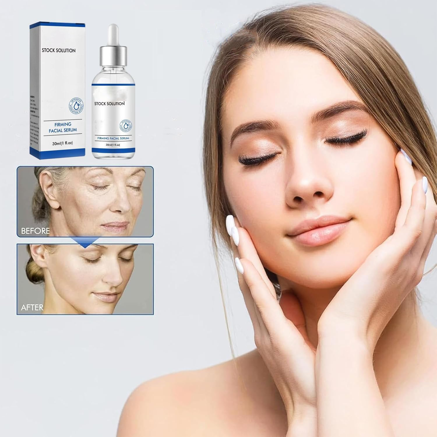 West Month Firming Facial Serum, West Month Facial Firming Serum, Facial Serums for Aging Skin, Stock Solution Facial Serum, Deep Wrinkle Repairing Serum, West Month Stock Solution (3Pcs) - 1Pcs image number 7