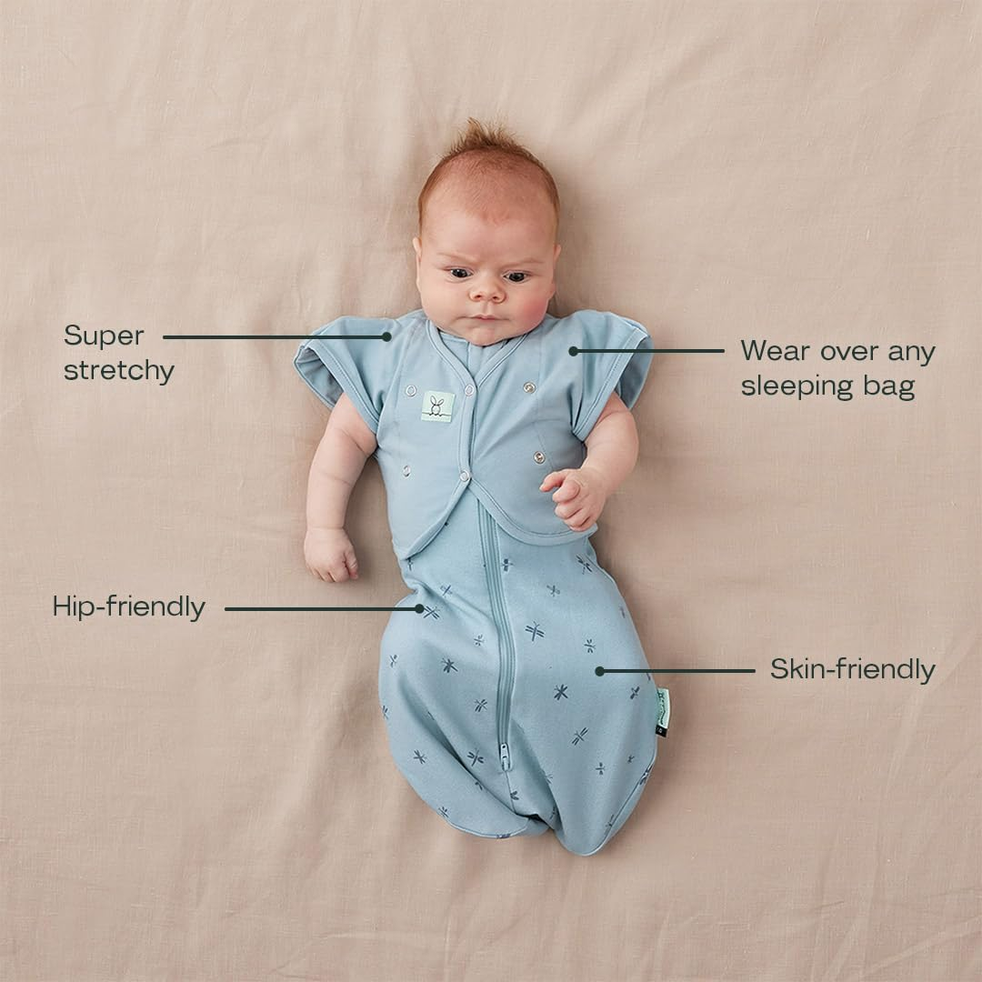 Ergopouch 0.2 Tog Butterfly Cardi for 0-3 Months Baby, Dragonflies image number 5