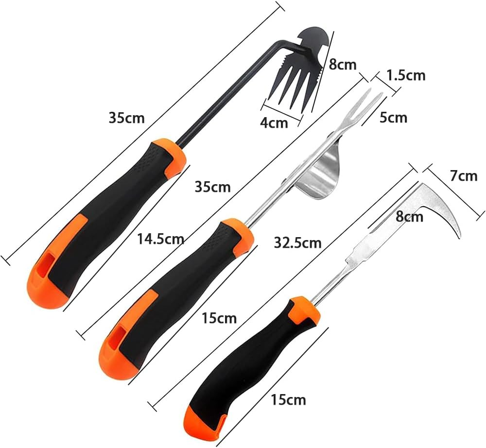 3 PCS Weed Puller Tool,Weeding Tool,Crack Weeder Crevice Tool,Hand Weed Puller,Grip Garden Too,With Ergonomic Handle,Manual Hand Portable Weeder Tool,Weeding Tool Effective for Garden Enthusiasts image number 6