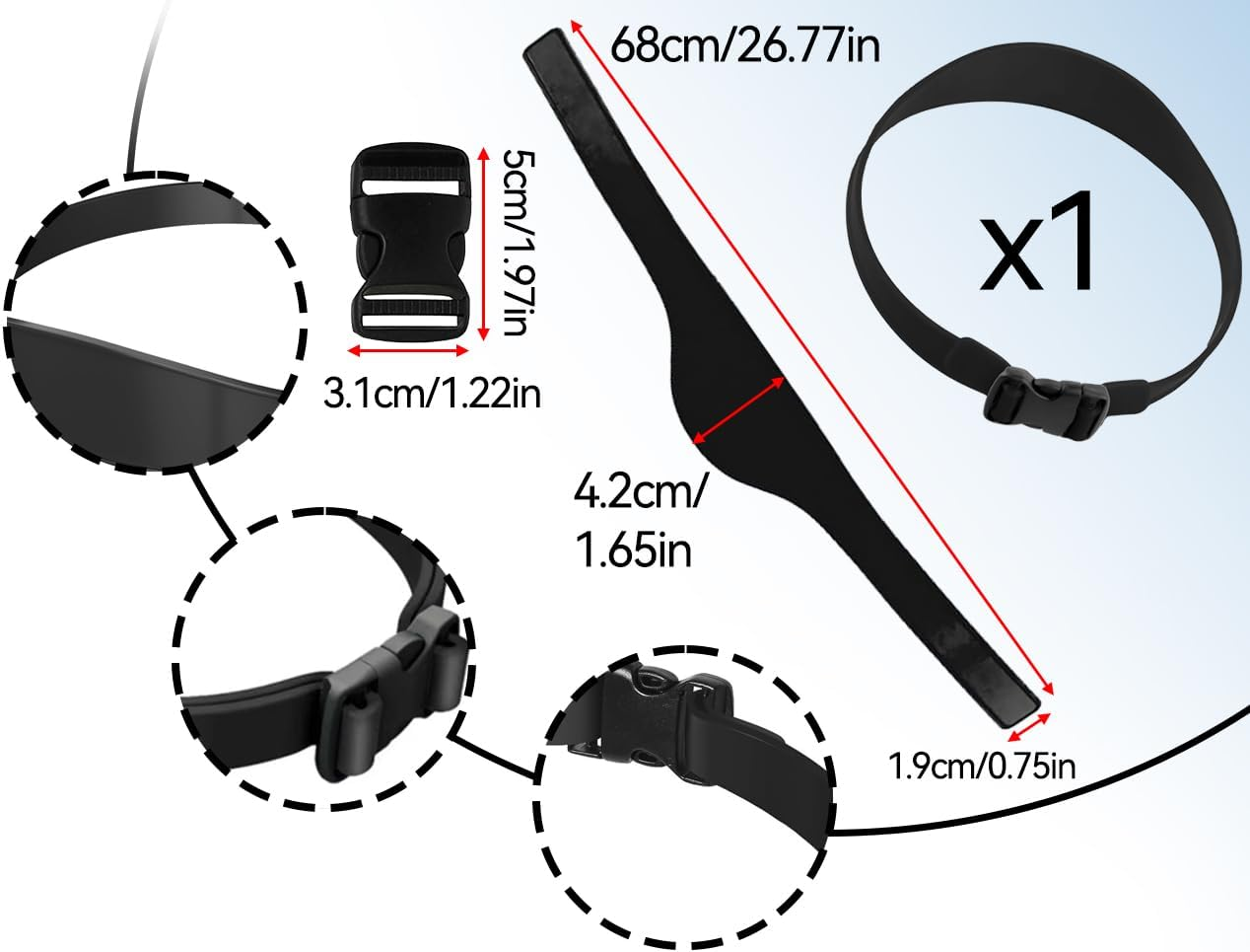 Lhbwhiz Hair Cutting Tool, Silicone Neckline Shaving Template, Curved Adjustable Hair Cutting Band, Curved Hair Trimming Guide, Hair Cutting Aid, Salon Barber Tools, for DIY Home Haircuts image number 6