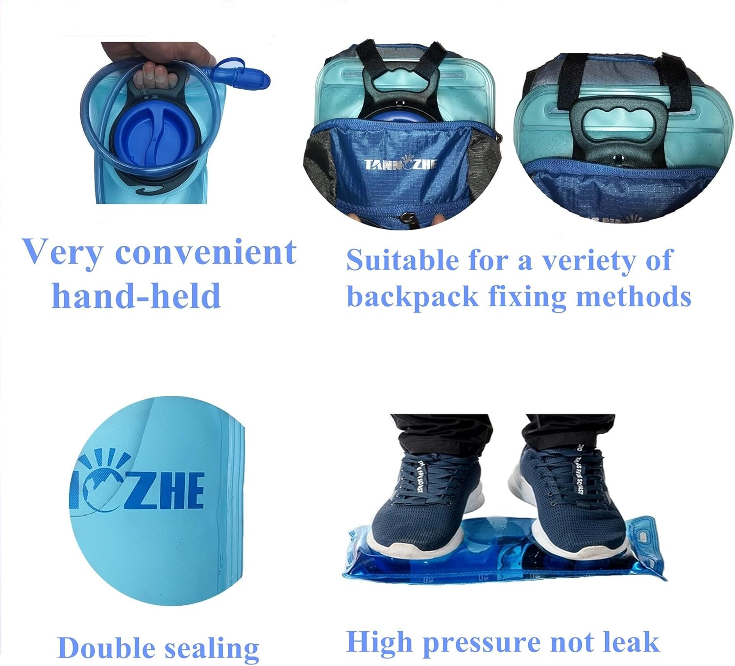 Hydration Bladder Water Bladder Leak Proof Water Reservoir,Bpa Free Hydration Pack Replacement,Sports Travel Reservoir Hydration Bag Pack Hiking,Outdoor image number 2
