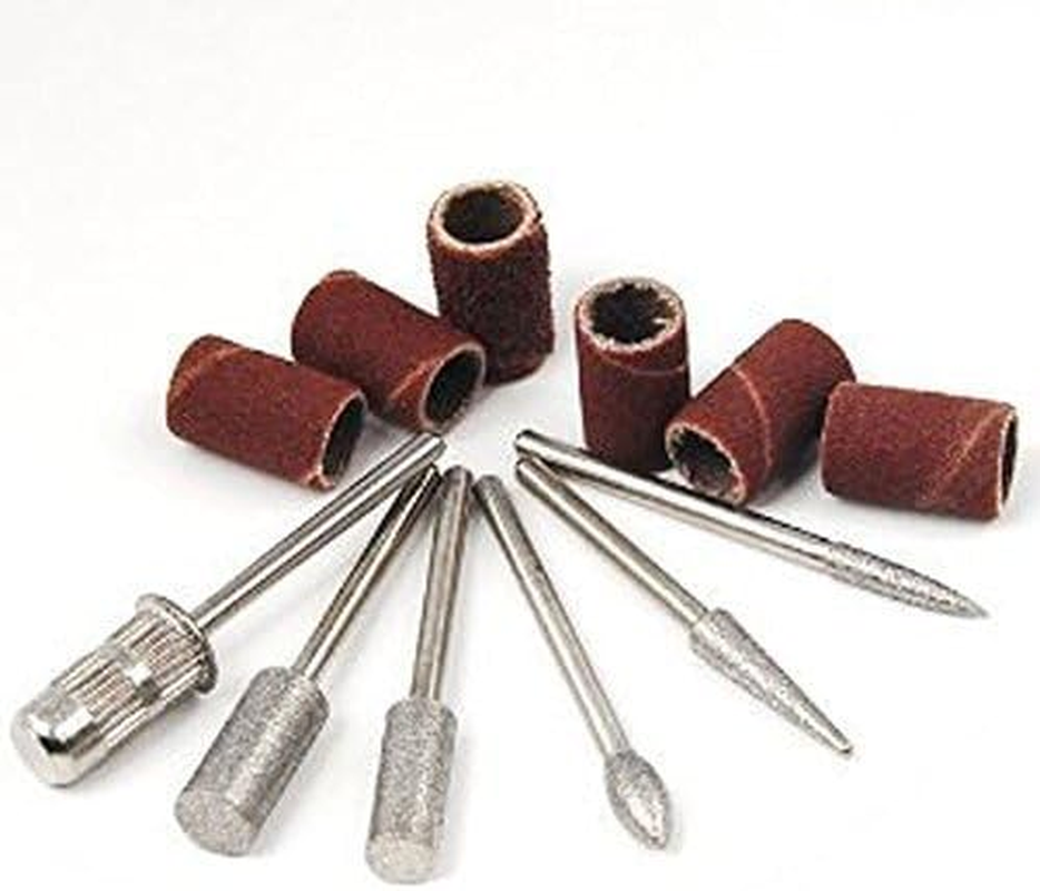 ZXUY 6Pc Nail Drill Bits for Machine Replacement 3/32" Shank Size Acrylic Art image number 2