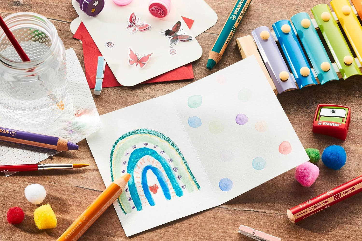 STABILO Multi-Talented Pencil Woody 3-In-1 - Single Pencil - Black - Black image number 3