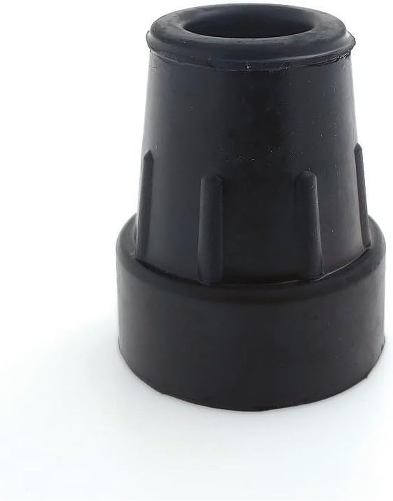 Lifeswonderful - Qty: 4X 16Mm Heavy Duty Rubber Ferrules Tips for Walking Sticks Crutches Zimmer Frames - Black