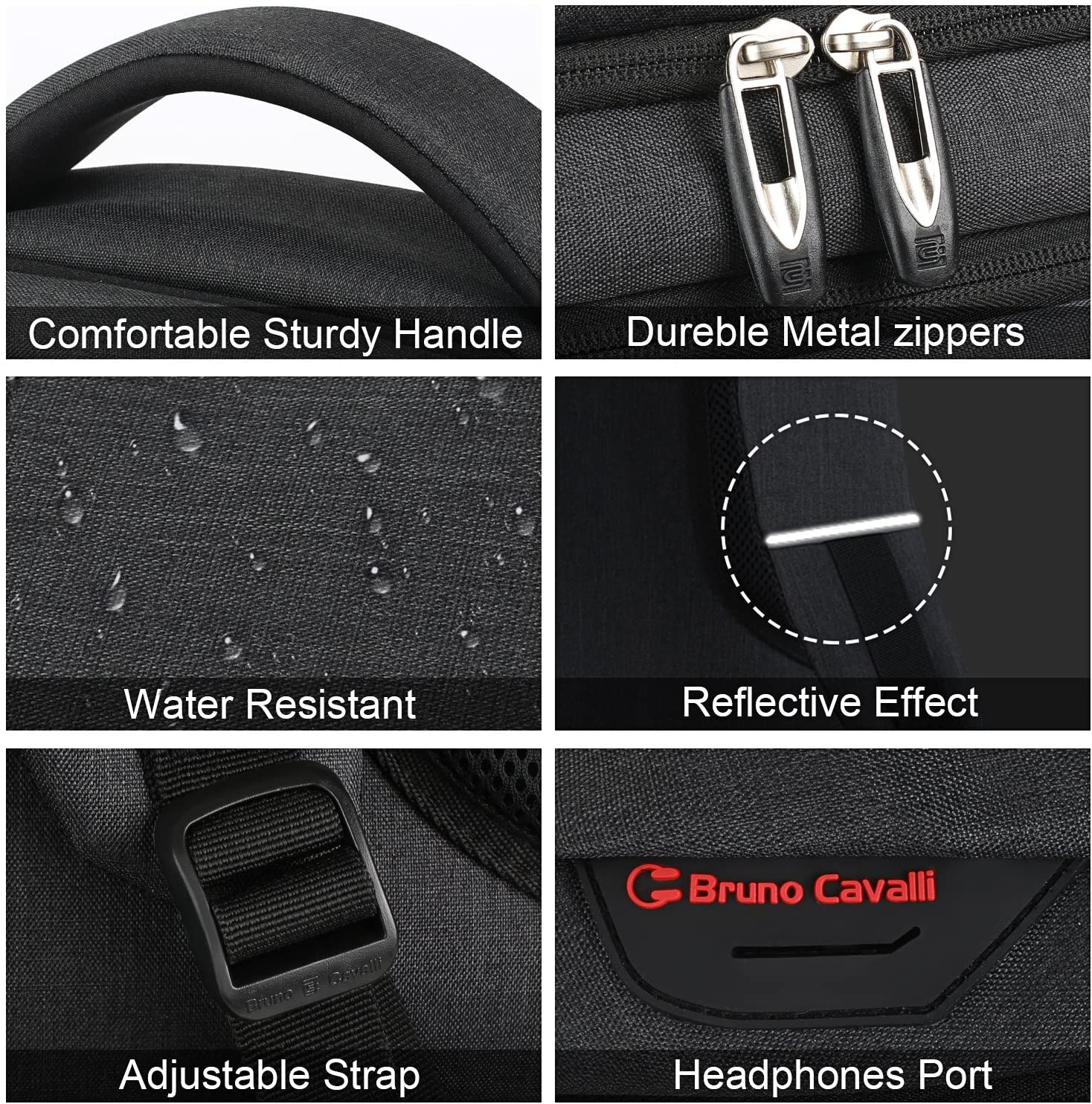 Laptop Backpack,Business Travel anti Theft Slim Durable Laptops Backpack with USB Charging Port,Water Resistant College School Computer Bag for Women & Men Fits 15.6 Inch Laptop and Notebook - Black image number 7