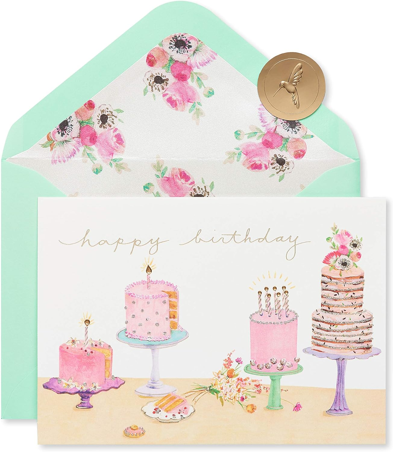 Papyrus Birthday Cards - Designed by Bella Pilar, Cake and Candles (2-Count)