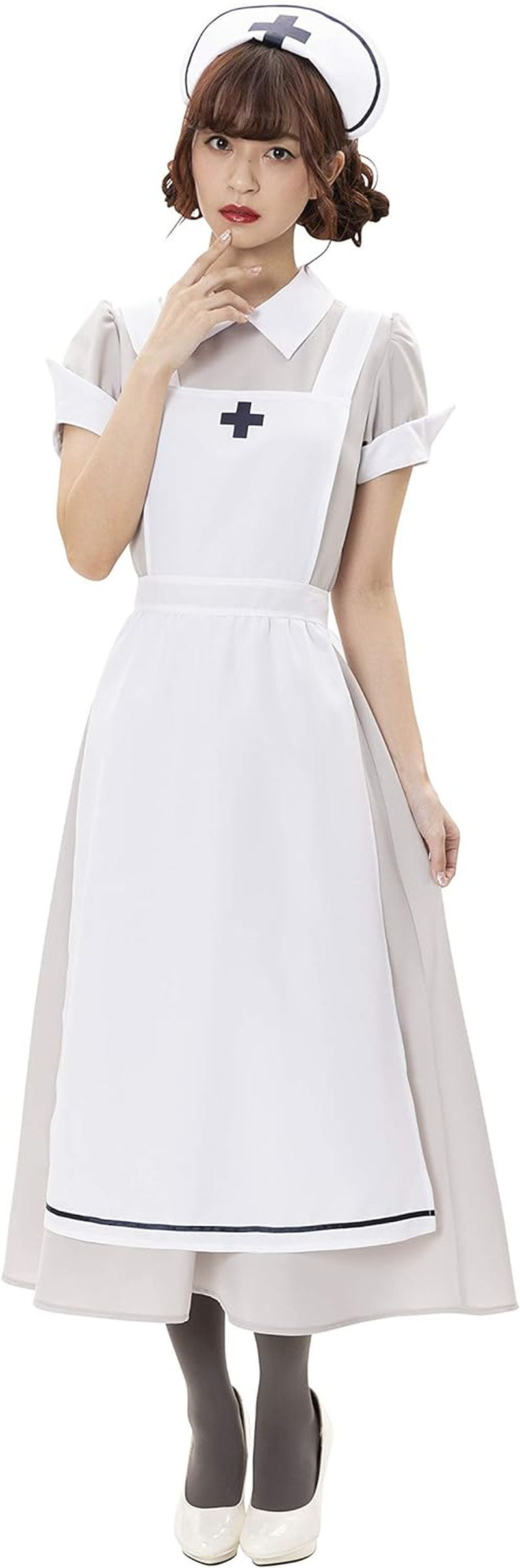 Clearstone Party City Classic Long Cosplay, Classic Long Nurse, Women'S, L, White