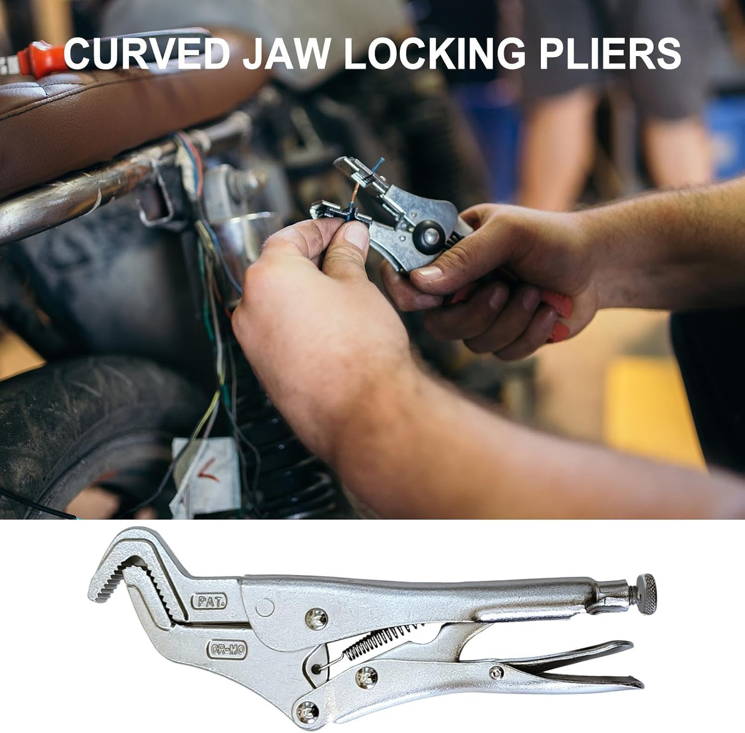 Vice Grip,Heavy Duty Long Nose Locking Pliers | Multifunctional Home Improvement Tools, Mechanic Tool for Auto Repairs, Home Projects image number 1