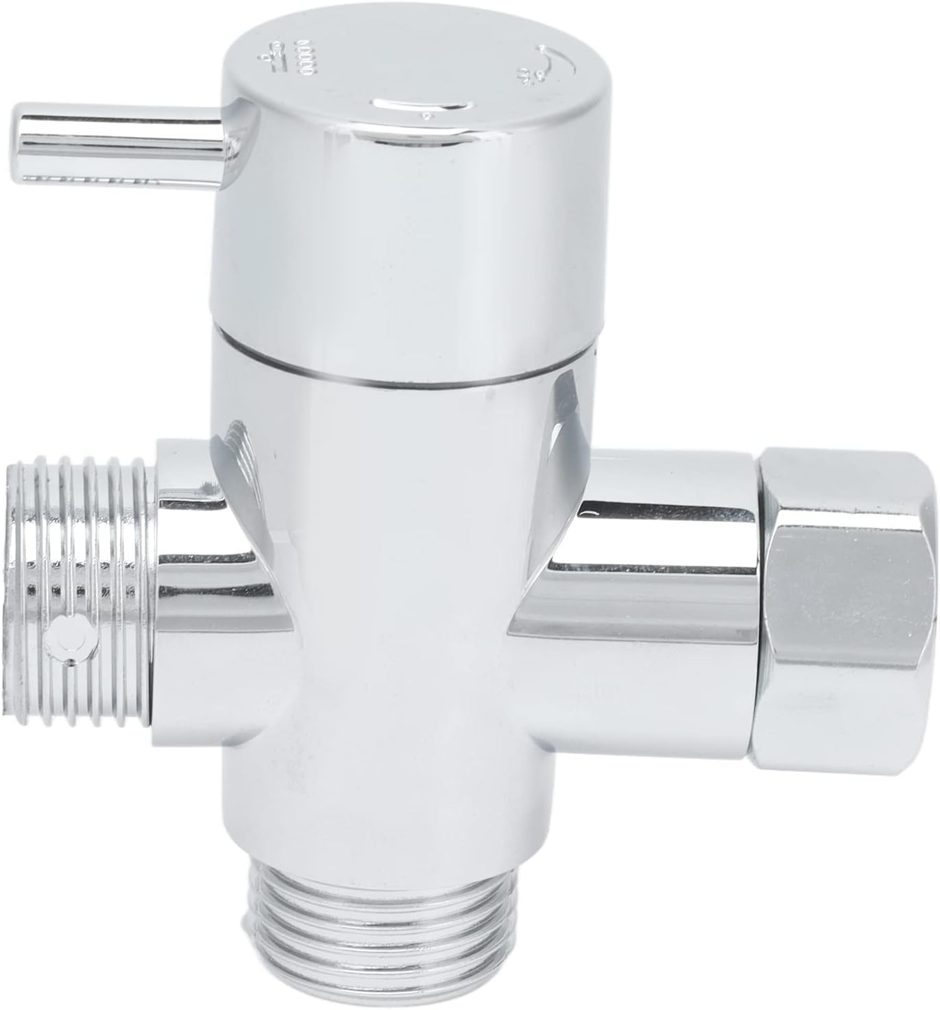 G1/2 Diverter Valve, Polished 3 Way Shower Arm Diverter Valve High Pressure Resistant for Hand Held Showerhead and Fixed Spray Head image number 1