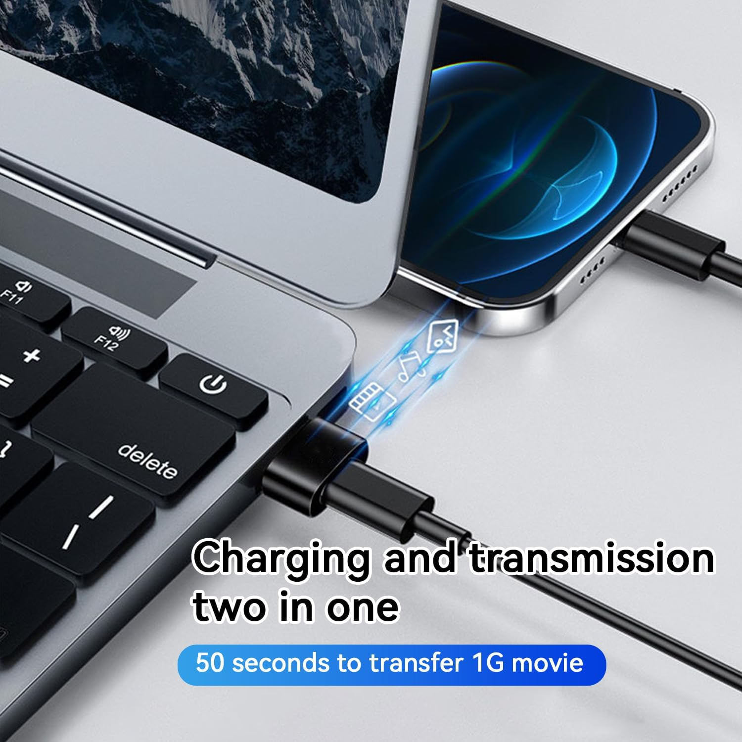 USB to USB-C Adapter, (3 Packs) Charging and Data Converter Type C Female to Type a Male, Compatible with Iphone 15/14/13/12 plus Pro Max Mini, Ipad Pro Air, Mac, Laptop, Galaxy S23/S22/S21 image number 4