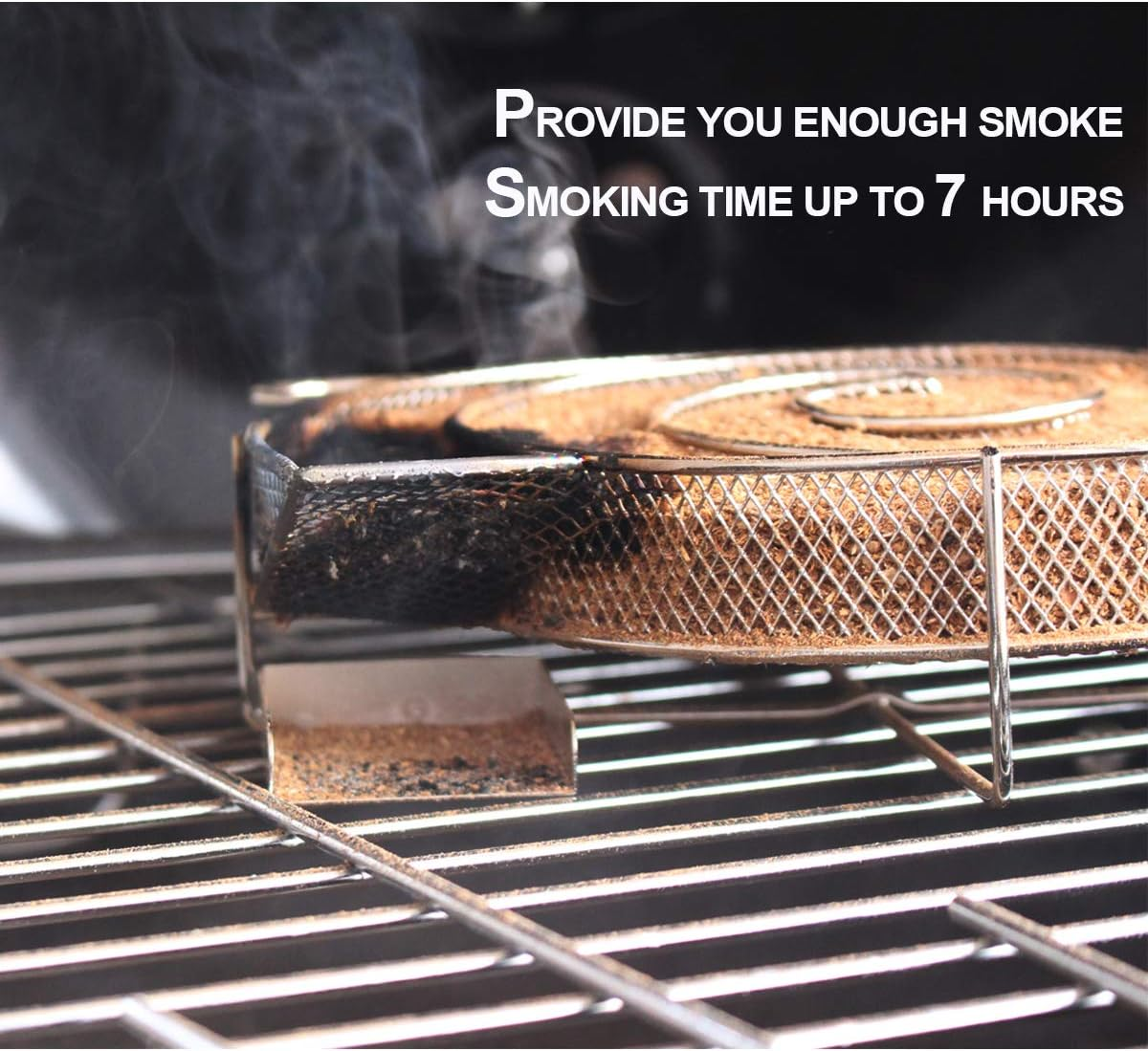 Realcook Cold Smoke Generator 8" Cold Smoker Hot and Cold Smoking Meat Salmon Cheese Burning Time up to 4-7 Hours image number 4