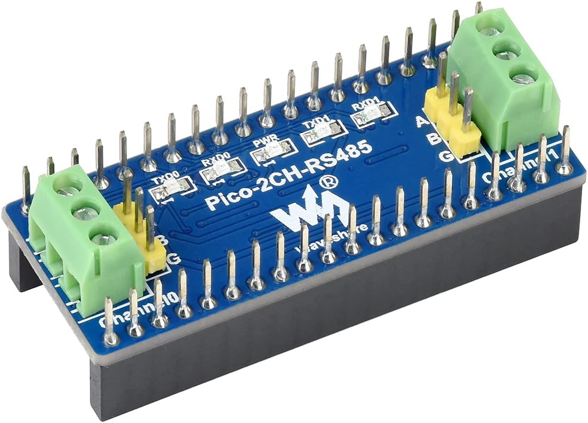 Waveshare 2-Channel RS485 Module for Raspberry Pi Pico SP3485 Transceiver UART to RS485 image number 4