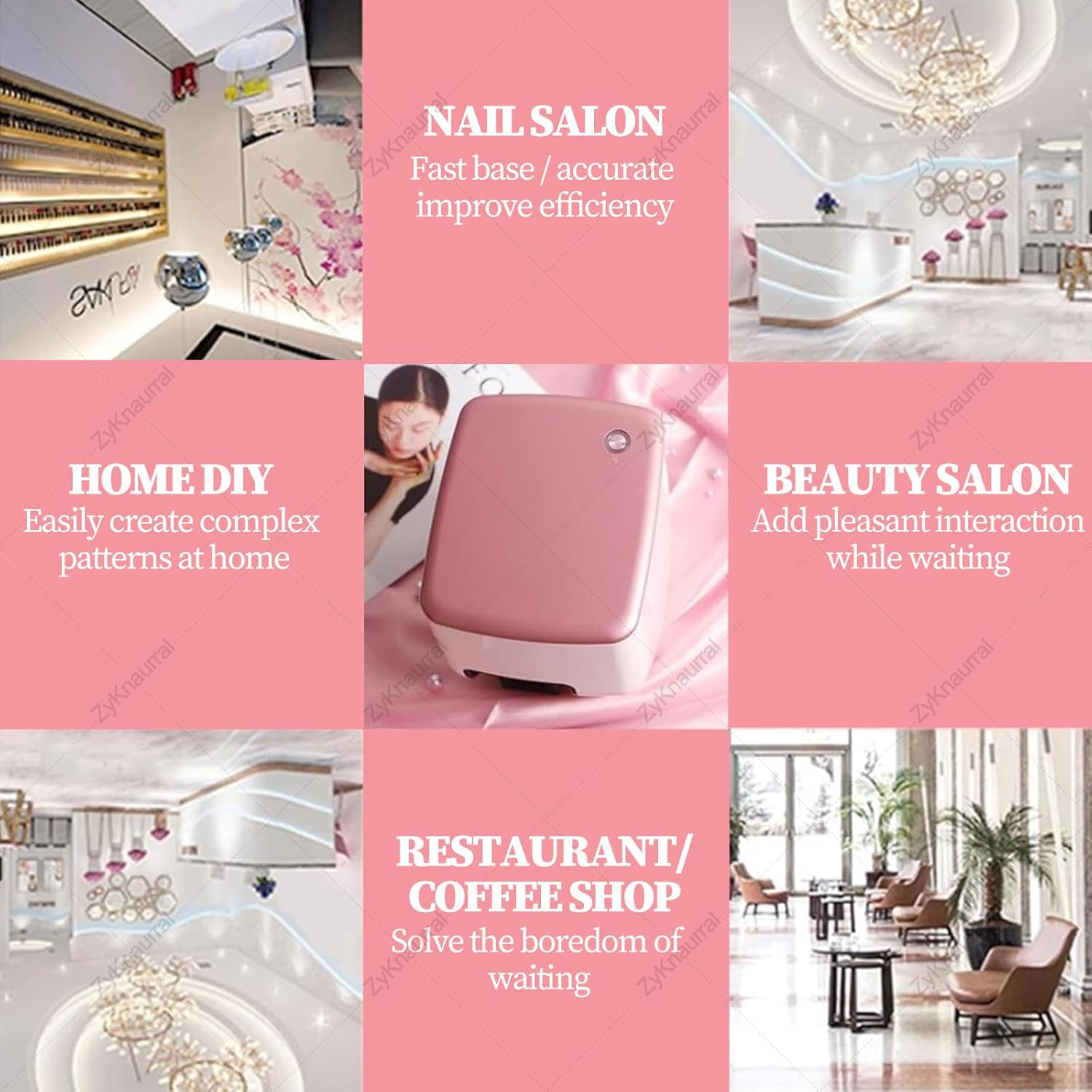 Smart 3D Nail Printing Machine, Digital Mobile Art Printer, Support Wifi/App/Diy Nail Painting Machine, 10S Done, Portable Nail Printer Machine for Beauty & Personal Care image number 2