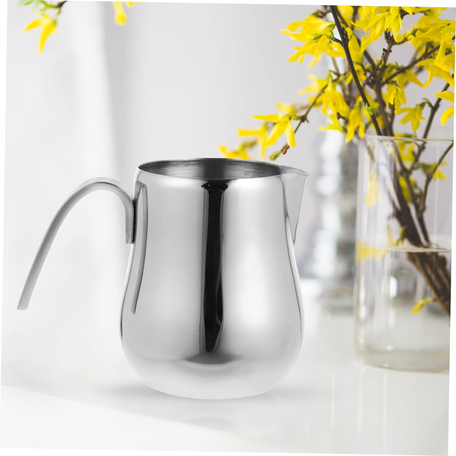 Cabilock Hand Brewing Kettle Stainless Steel Coffee Pot for Espresso Milk Frothing Pitcher Long Handle for Tea Ceremony image number 5