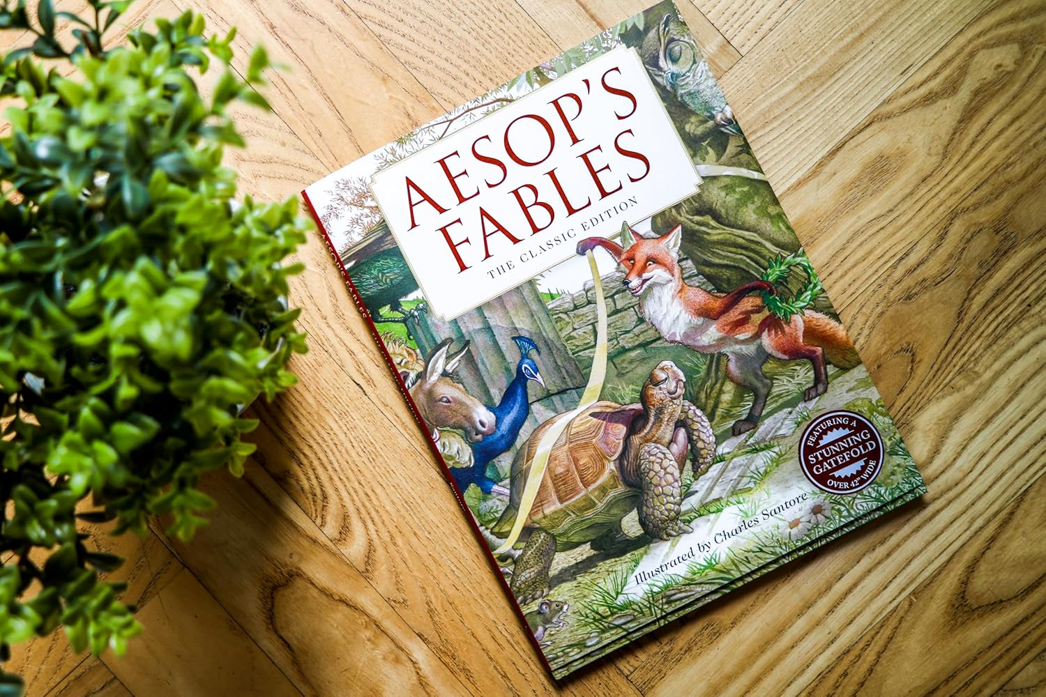 Aesop'S Fables Hardcover: the Classic Edition by the New York Times Bestselling Illustrator, Charles Santore image number 1
