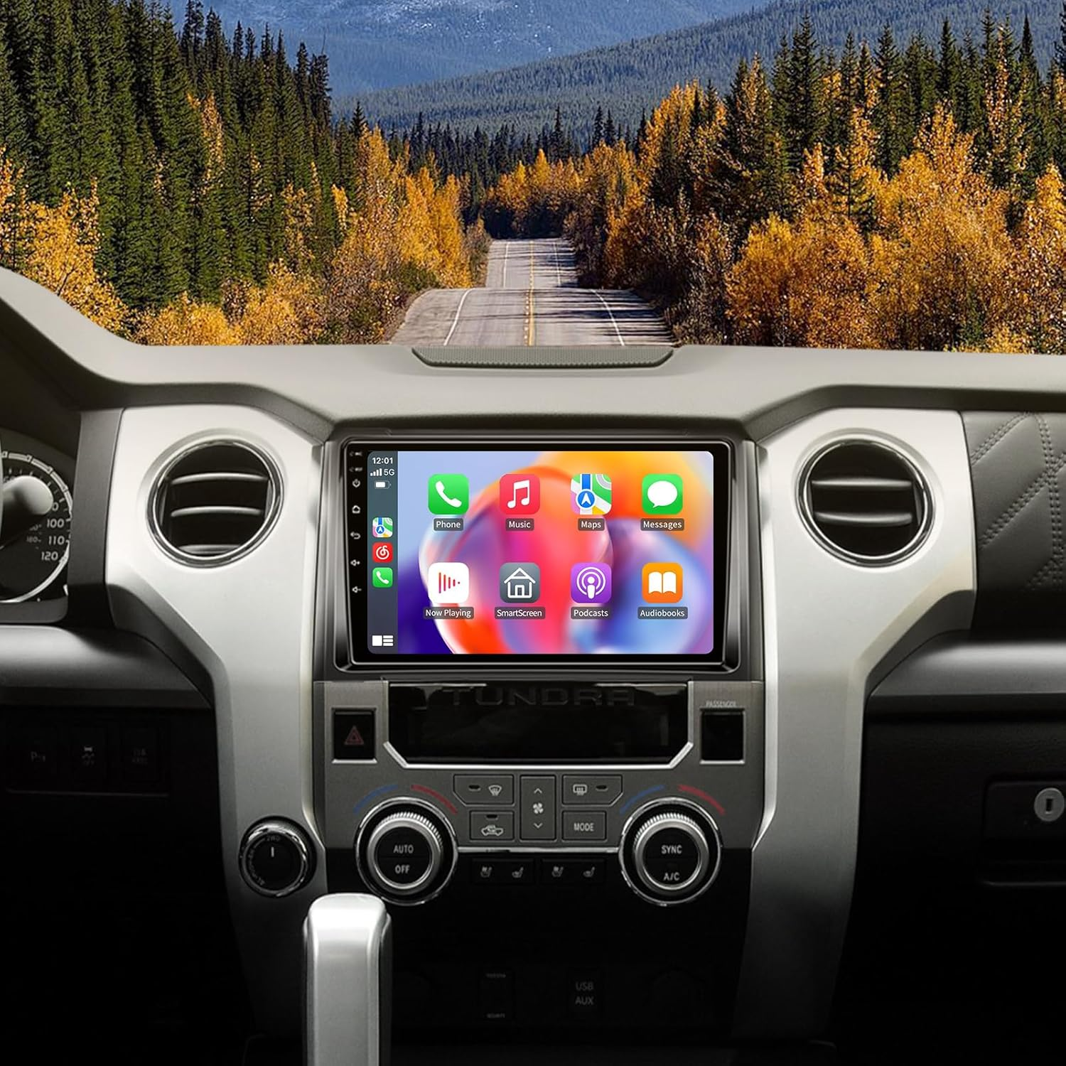 Android 13 Radio for Toyota Tundra 2014-2018- Wireless Carplay and Android Auto GPS Navigation - 4GB+64GB