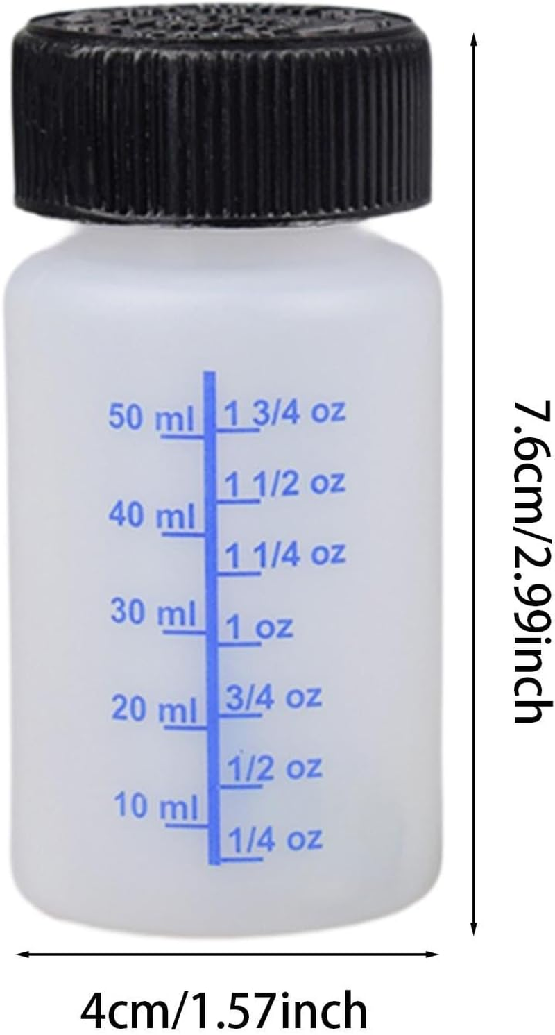 10Pcs Empty Touch up Paint Bottle Leftover Paint Container with Paint Mixing Balls 60Ml Touchup Paint Bottle image number 1