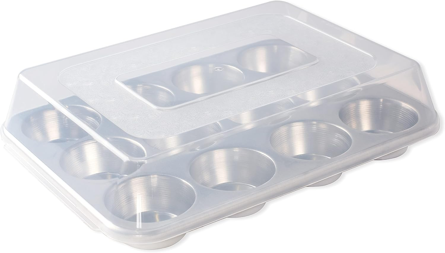 Nordic Ware USA Natural Aluminium 6-Cup Jumbo Coffee Shop Muffin Pan, 37.5 X 25.5 X 4 Cm image number 2