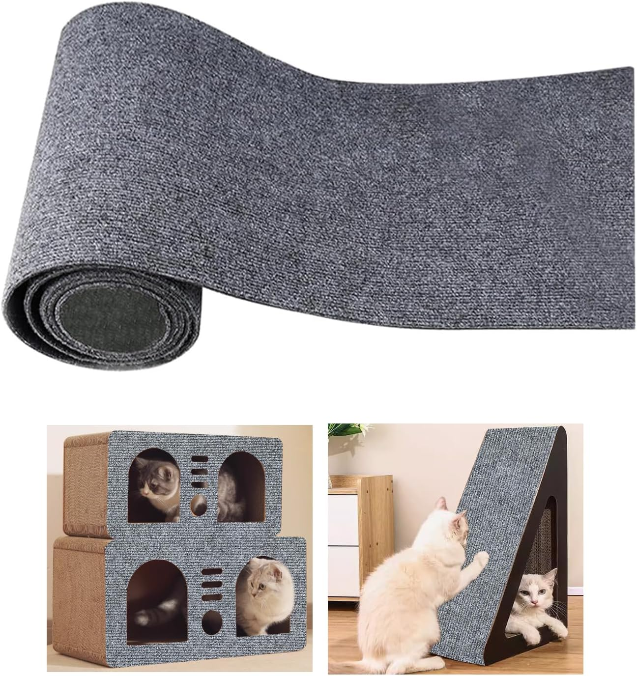 200 X 40 Cm Self Adhesive Scratch Mat DIY Cat Mat image number 1