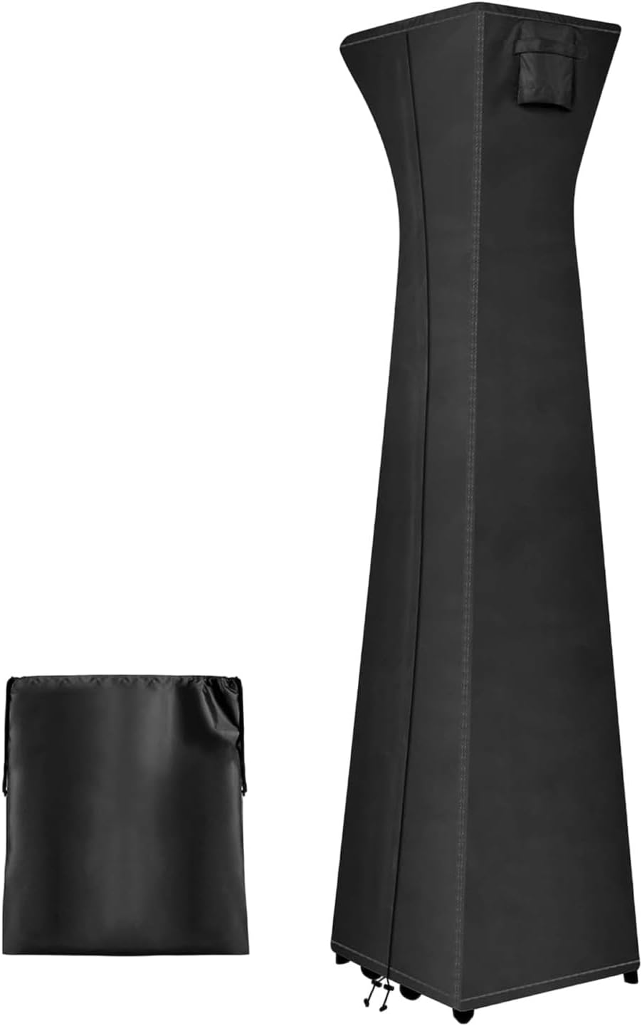 Patio Heater Cover - Waterproof Uv-Resistant Protector with Zipper | outside Patio Heater Cover Protector | for Lawn Deck Tan Garden Yard