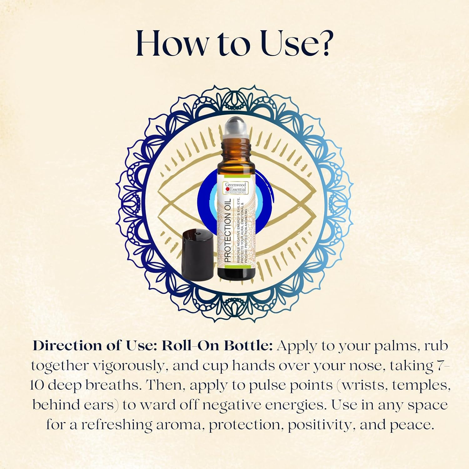 Greenwood Essential Protection Oil - Essential Oil Blend to Ward off Negative Energies & Evil Eye with 10Ml & 5Ml image number 2