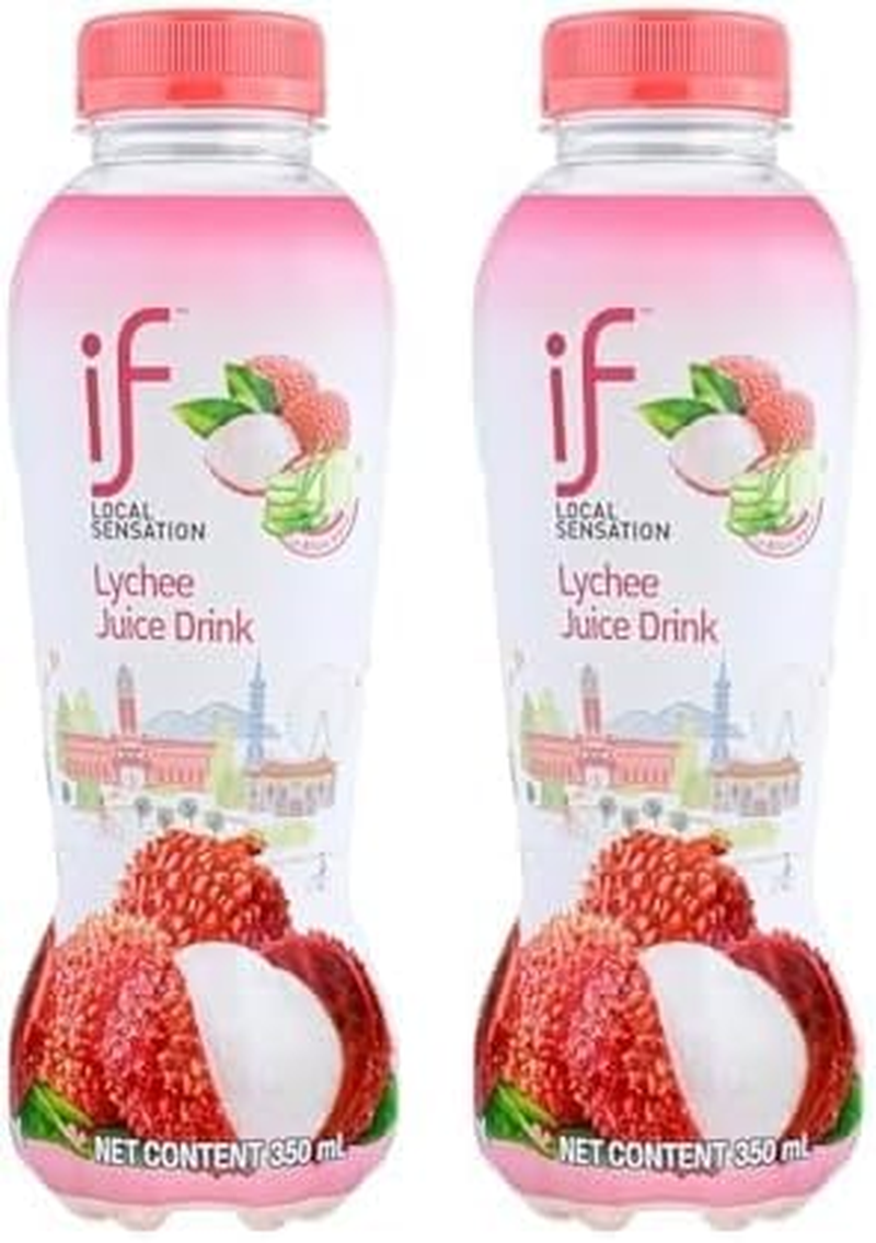 IF Lychee Juice with Aloe Vera | Refreshing Lychee Flavoured Drink | 6 Pack of 350Ml