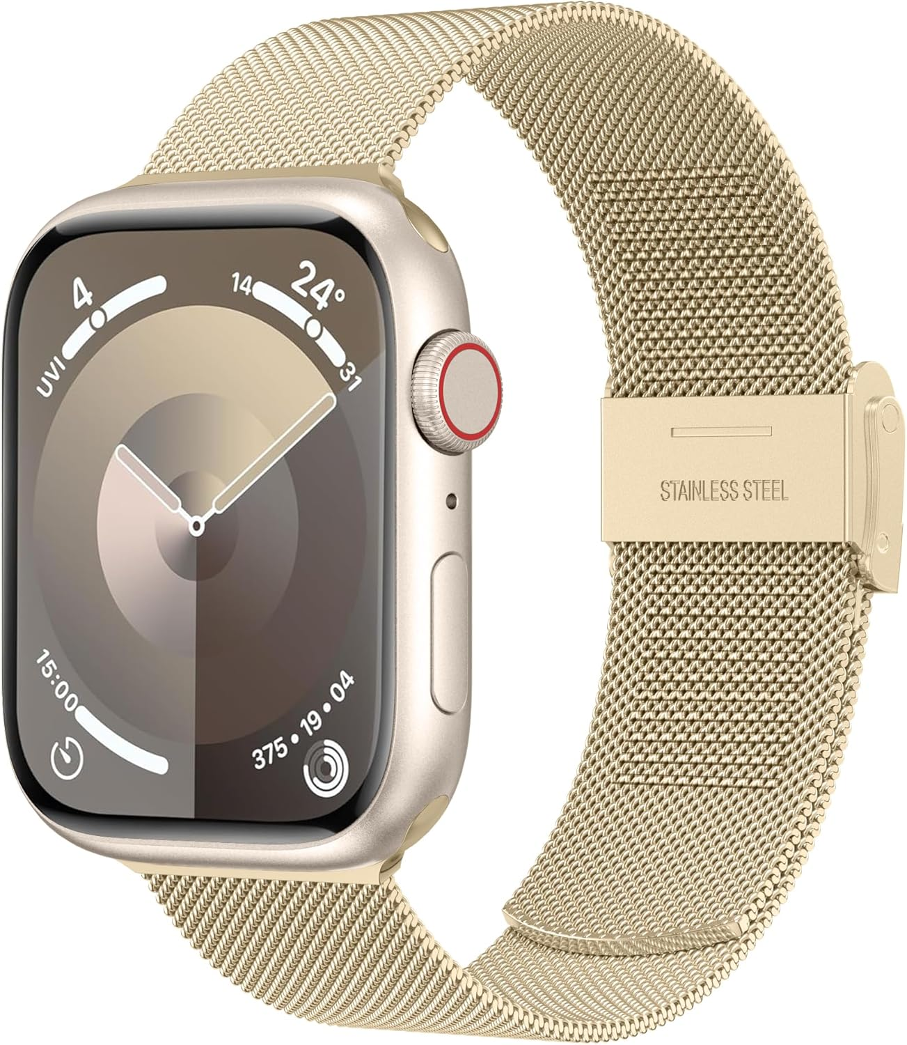 Metal Bands for Apple Watch Band 38Mm 40Mm 41Mm 42Mm Women Men, Soft Magnetic Stainless Steel Milanese Mesh Loop Replacement Strap for Iwatch Series 10/9/8/7/SE/6/5/4/3/2/1 image number 2