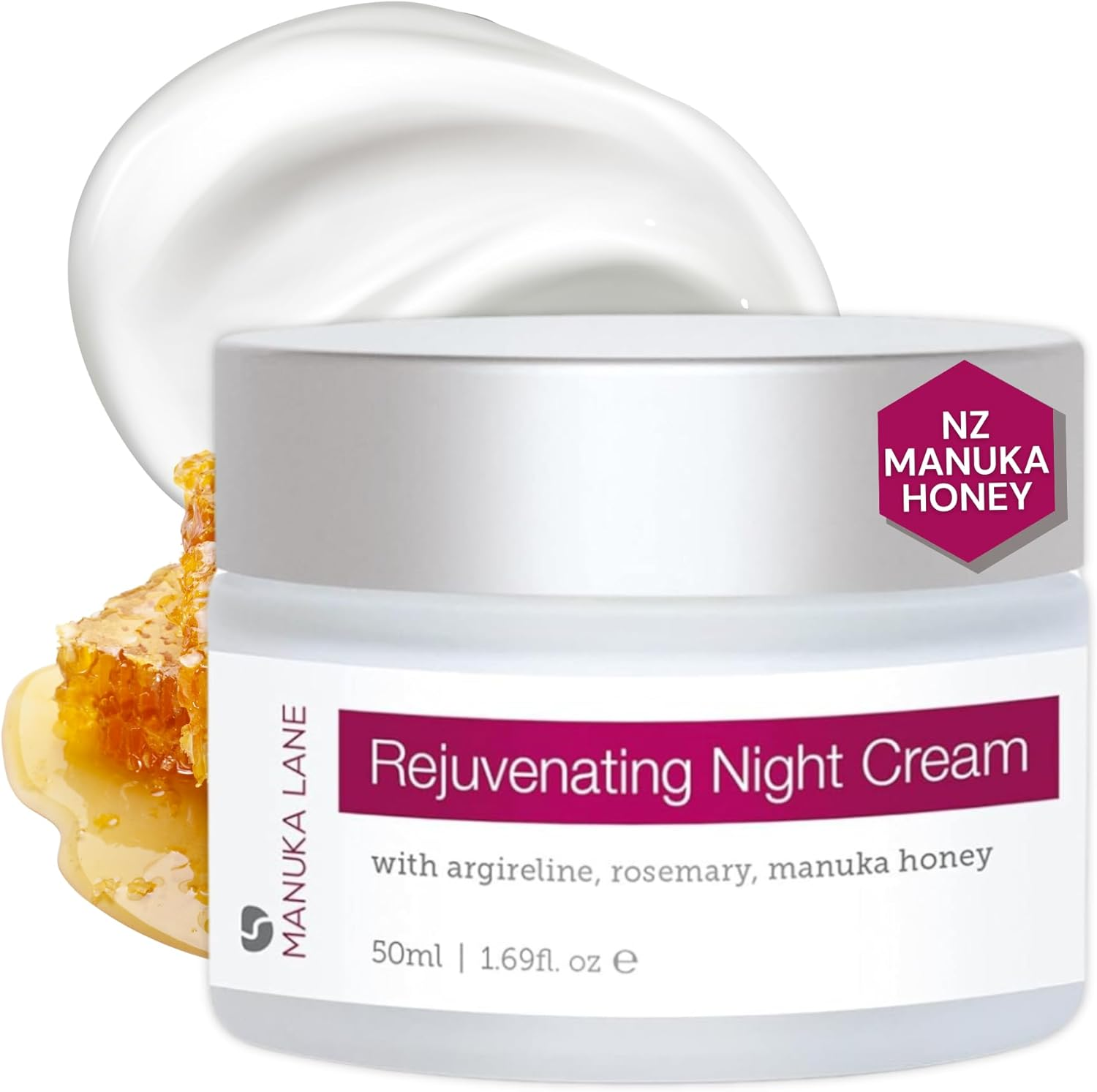 Manuka Honey Face Serum with Collagen, Hyaluronic Acid, & Pure Honey, by Manuka Lane image number 1