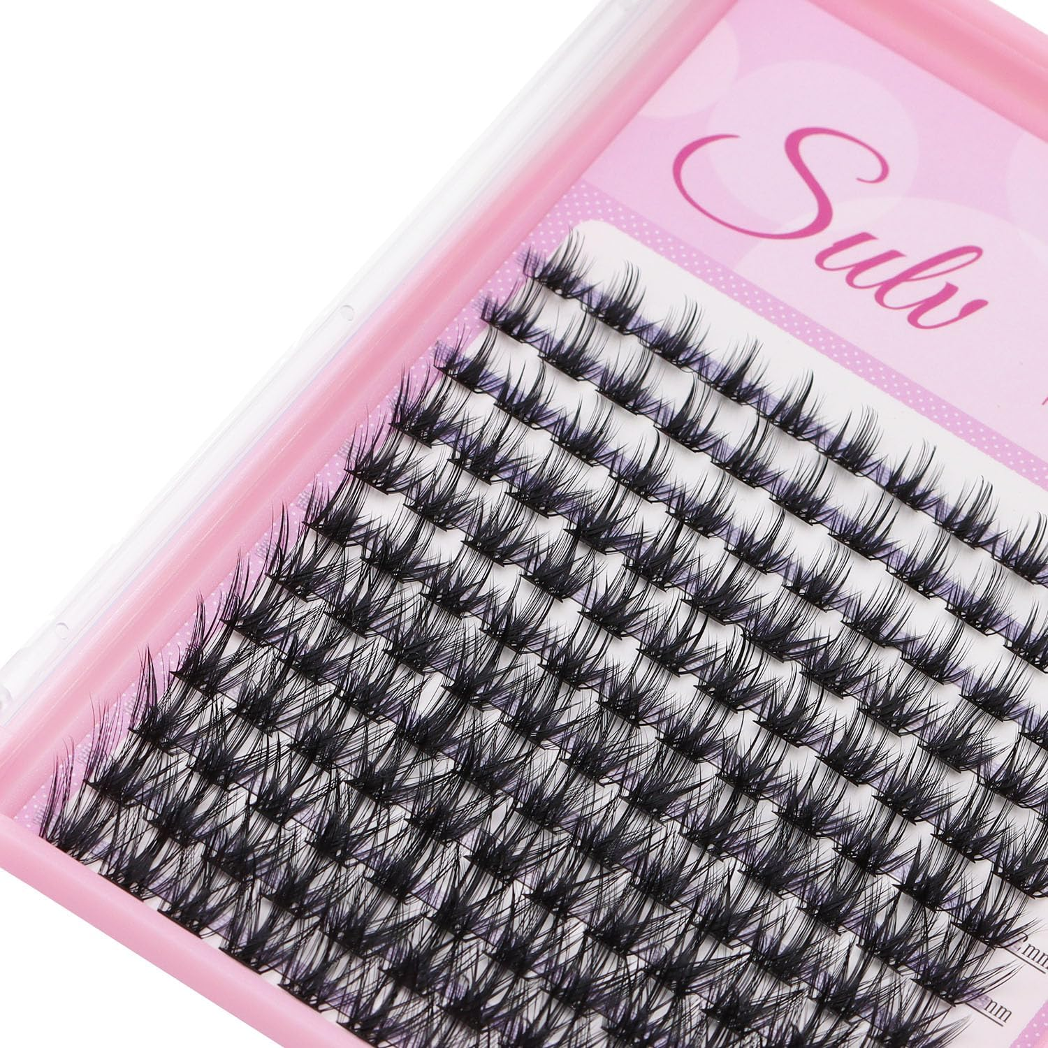 10/12/14/16Mm Mixed Size Eyelash Clusters Eyelash Extensions Color Black C Curl and D Curl to Choose Soft Material Charming Eyelashes (Black, 10Mm) image number 3