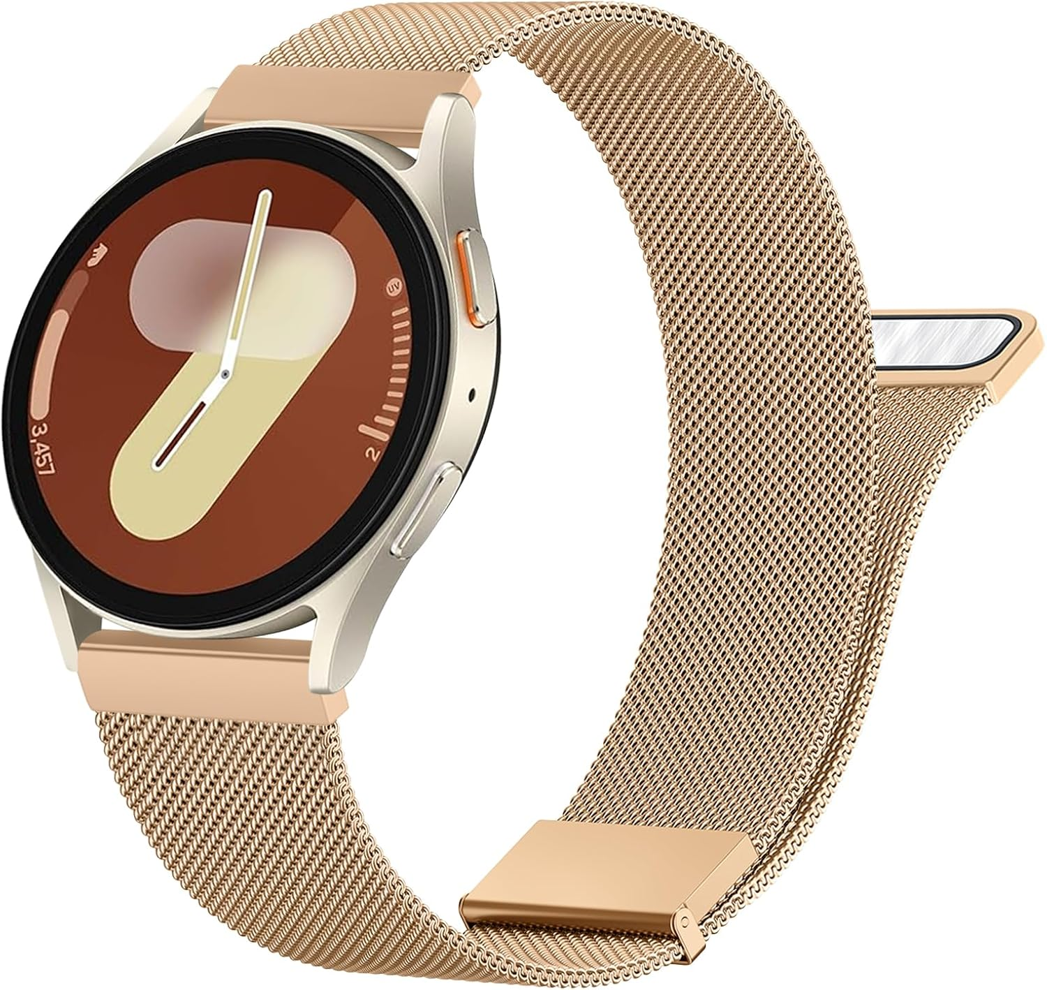 Metal Bands for Samsung Galaxy Watch 7 6 5 4 40Mm 44Mm Band, Galaxy Watch 5 Pro 45Mm, Galaxy Watch 6 Classic 47Mm 43Mm, 4 Classic 46Mm 42Mm, Active 2, 20Mm Stainless Steel Mesh Strap for Women Men - Colorful image number 3