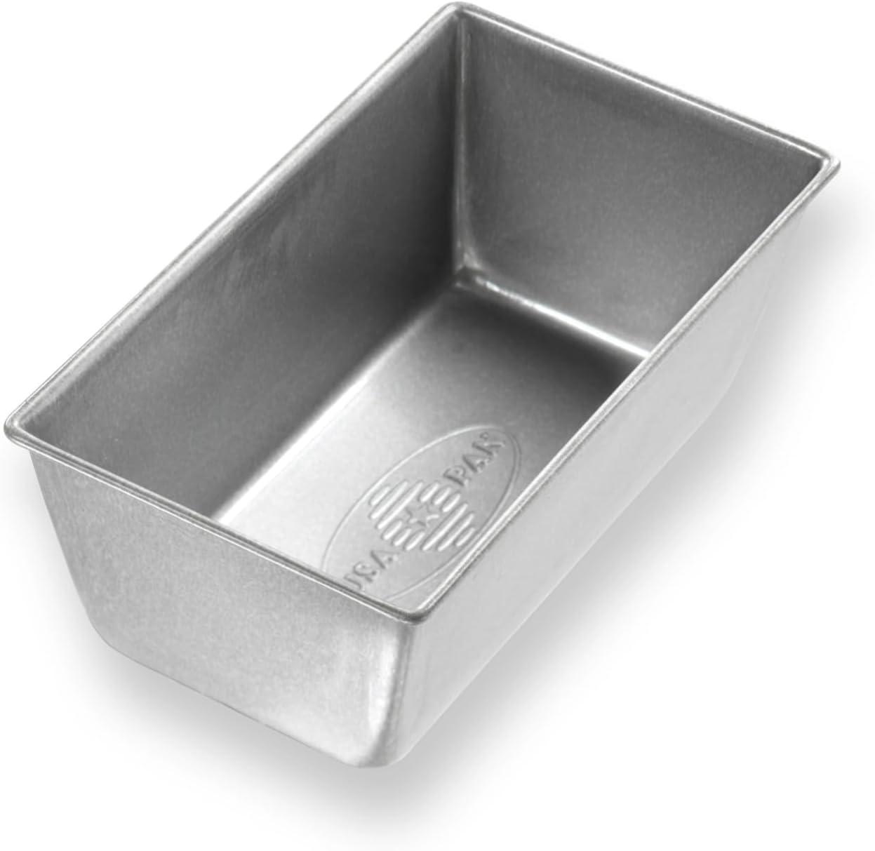 USA Pan Bakeware Mini Loaf Pan, Set of 4, Nonstick & Quick Release Coating, Made in the USA from Aluminized Steel, Silver