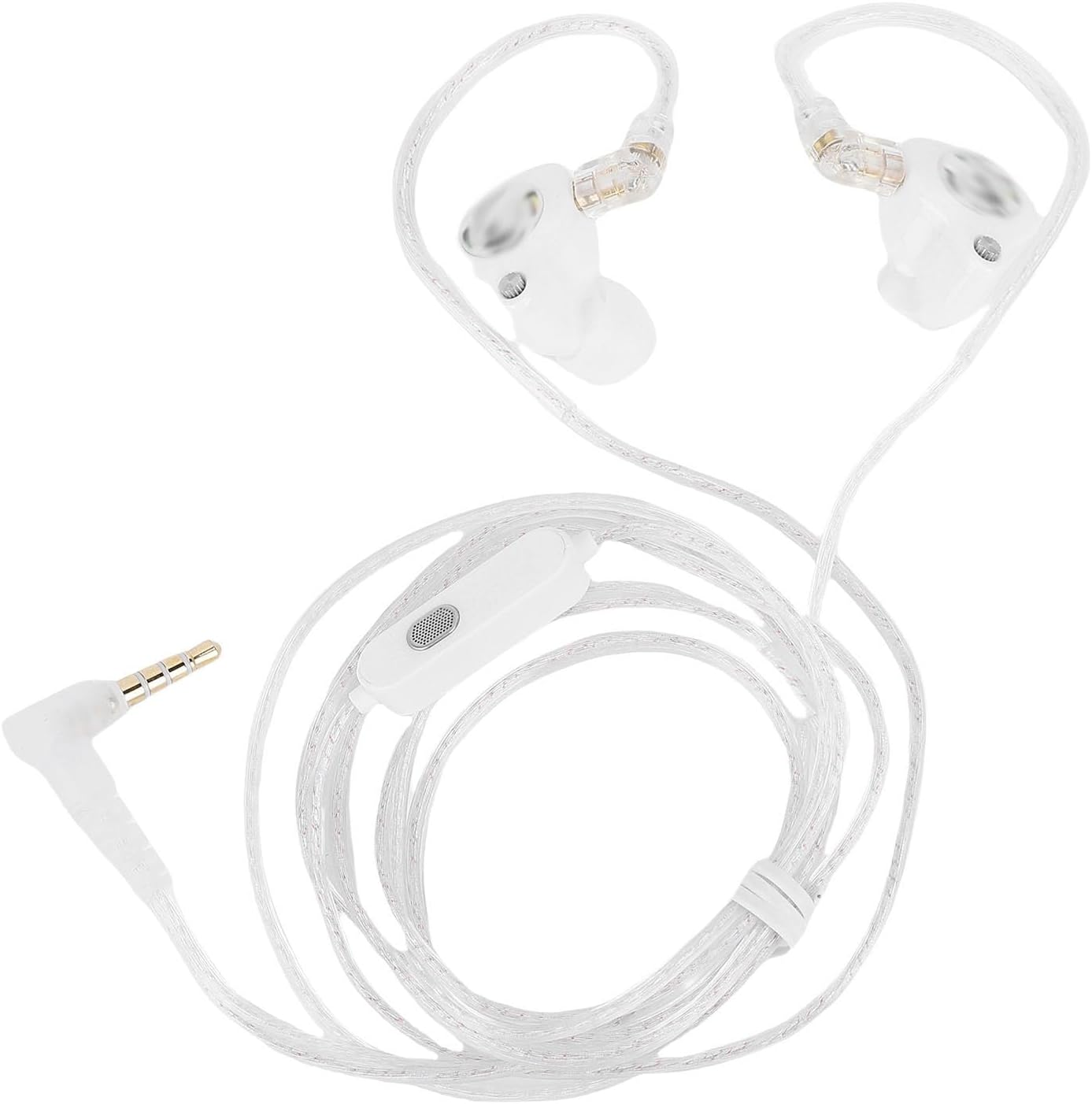 Dpofirs Hybrid Driver Wired Earbuds with Detachable Cable, 3.5Mm Hifi Earphones with Microphone, 25Db Noise Isolation for Gaming PC image number 1