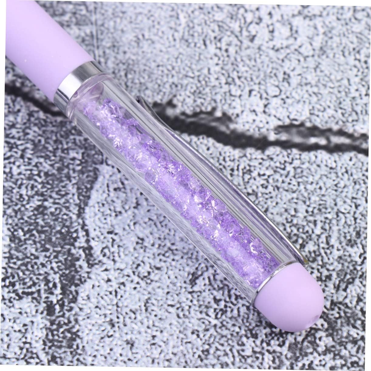 EXQUIMEUBLE 3Pcs Nail Point Pen Set for Manicure Rhinestones Picking Dotting Tools for Women DIY Nail Art with Purple Green Pink Pens for Precise Decoration image number 5