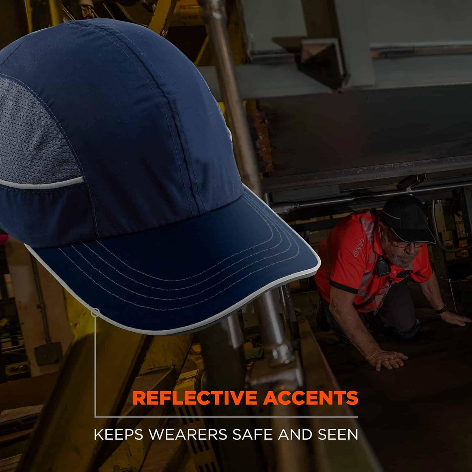 Ergodyne Skullerz 8950 Safety Bump Cap with Long Brim, Navy image number 2