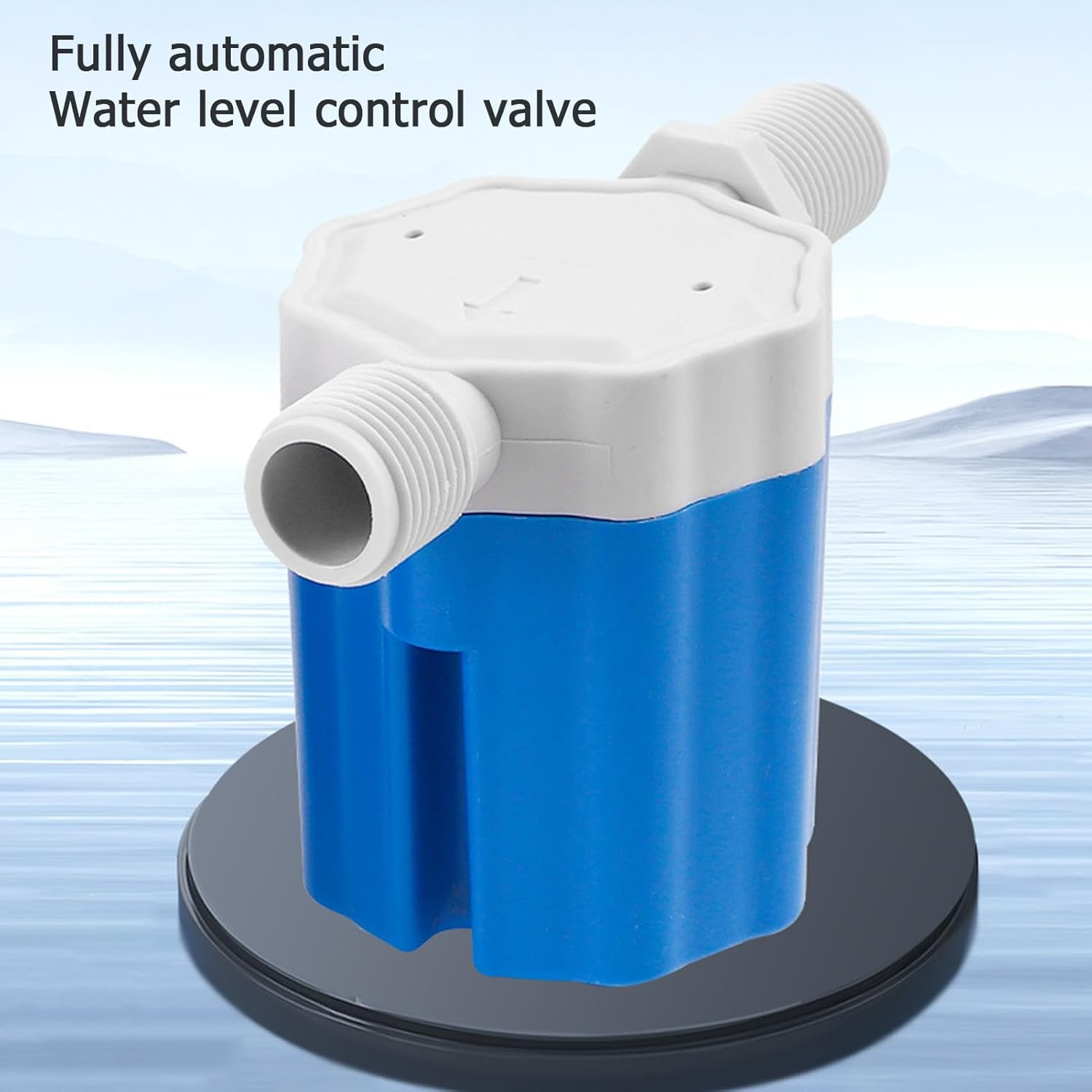 Generic 3/4In Automatic Water Level Control Valve inside Type, Nylon Water Float Valve with Elbow and Filter Net, Uesd for Swimming Pools, Livestock Troughs, Aquariums (Side Inlet)