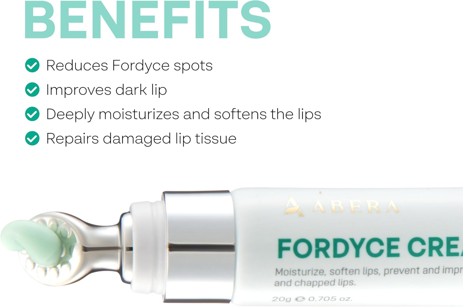 Abera Smooth Lips System: ABERA Dark Lip Corrector Cream & ABERA Fordyce Cream, a Complete Care System for Dark Lips and Fordyce Spots. Clear, Smooth, and Naturally Pink Lips Everyday image number 1