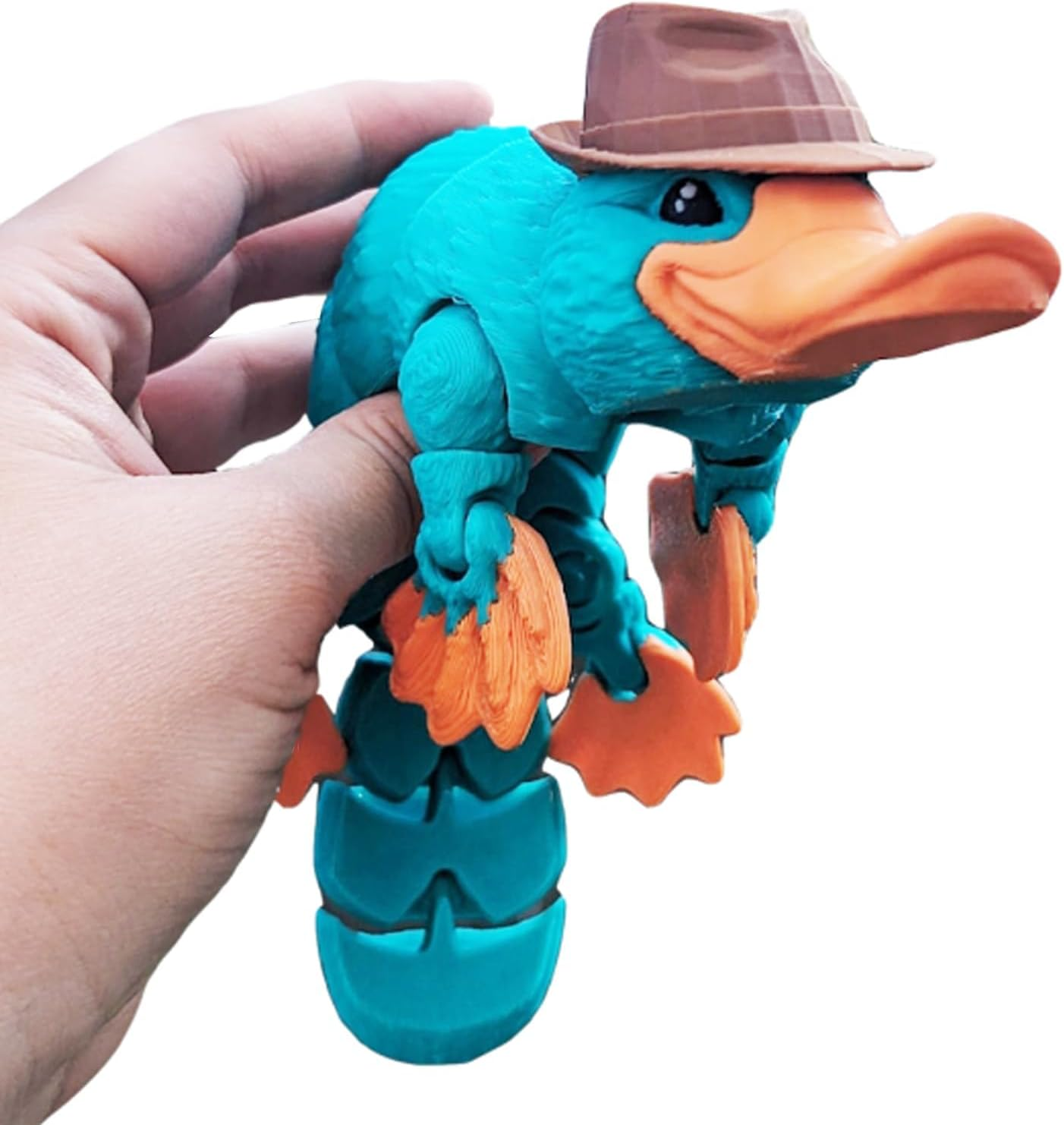 3D Printed Articulated Platypus Fidget Toys,3D Printed Dynamic Animals Toy, Large Full Articulated Flexible Crystal Platypus Toys,Adults Fidget Toys for Autism Adhd,Home Office Decor (Small-6Inch) image number 2