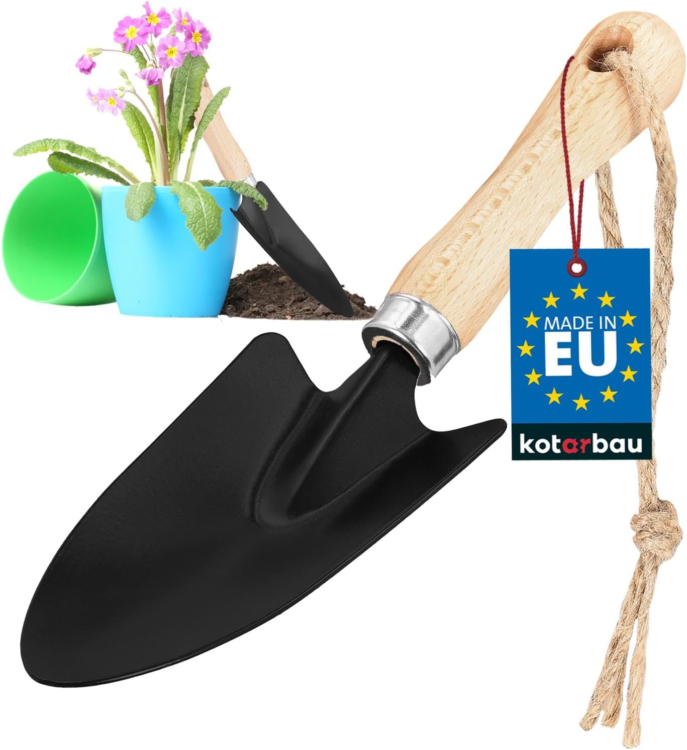 KOTARBAU&reg; Trowel for Planting and Transplanting Flowers, Gardening Supplies, Garden Tools, Made of Steel. Robust image number 1