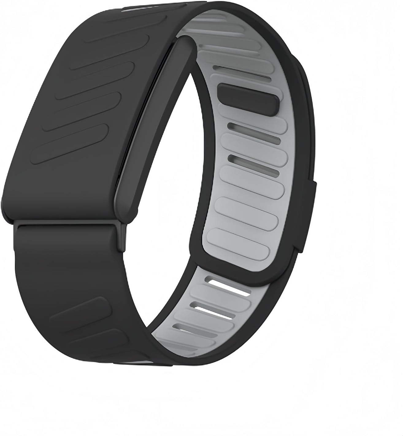 Silicone Wristband Compatible with WHOOP 4.0 & 3.0, Durable Soft Silicone Sports Loop Replacement Strap with Metal Frame Connector, Adjustable Waterproof Breathable Band for Men & Women (Black) image number 2