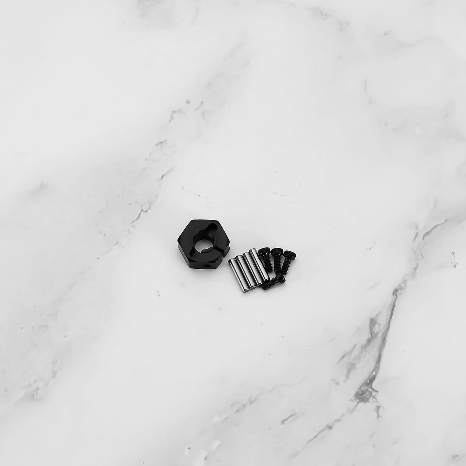 Be in Your Mind 12Pcs Wheel Hex Hub Adapter RC Aluminum Wheel Hub Clamp Type 5Mm/6Mm/7Mm to Prevent Wheels from Getting Stuck and Car Shaking for 1/10 RC Car Hex, Black image number 4