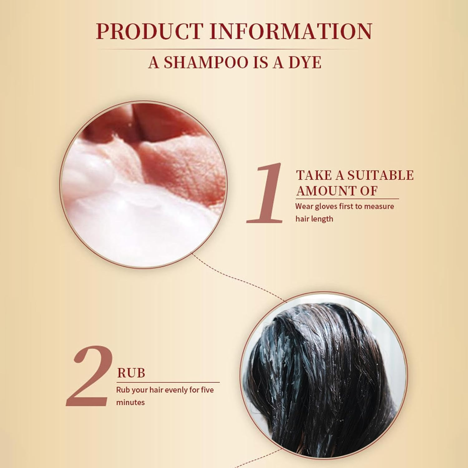 Coconuts Dye Shampoo 500 Ml Instant Black Hair Dye Shampoo, Fast Dyeing, Long Lasting Colour Shampoo, Hair Dye Cream for Men and Women image number 6