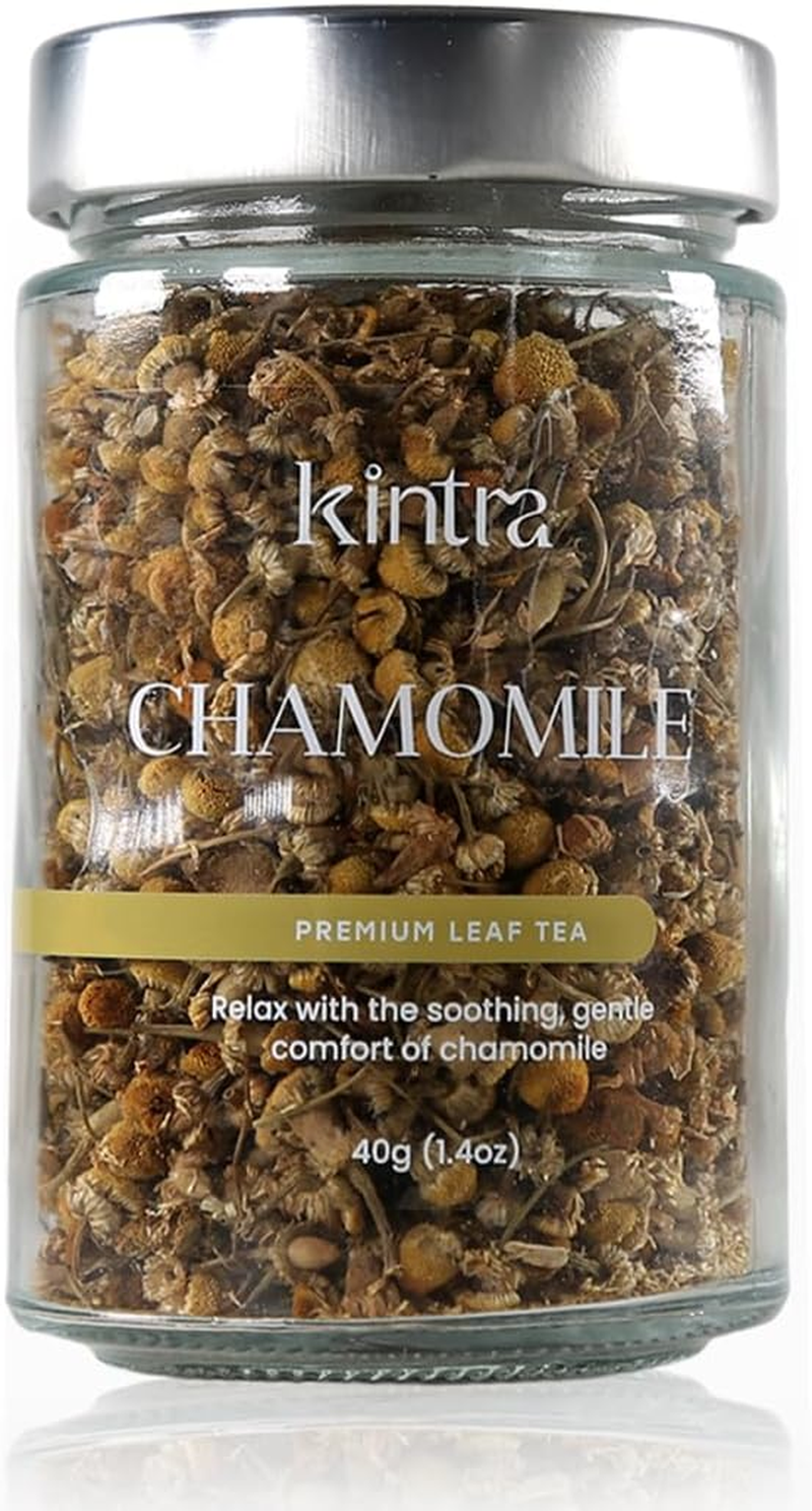 Kintra Foods Loose Leaf Chamomile Blend Tea Glass Jar 40 G image number 3