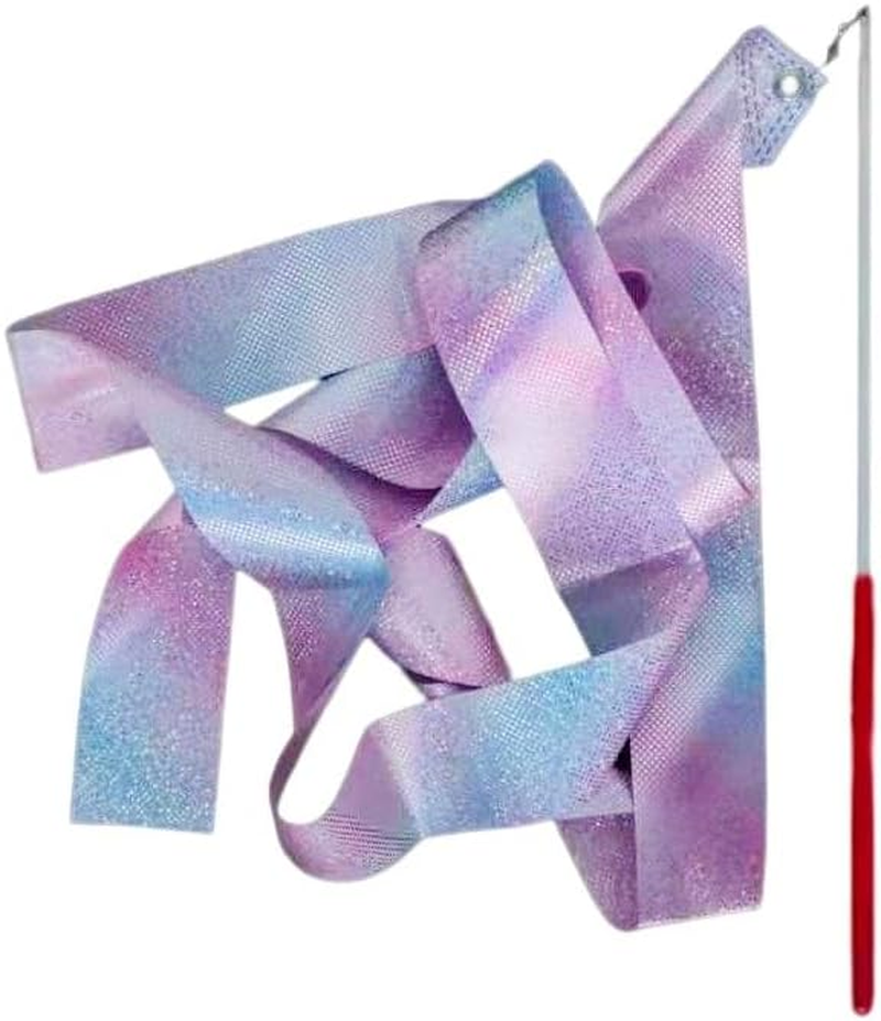 4 PCS Dance Ribbons, Flashing Star Gymnastics Ribbons Rhythmic Shining Dance Ribbons Gymnastics Streamer with Ribbontraining Tool image number 4