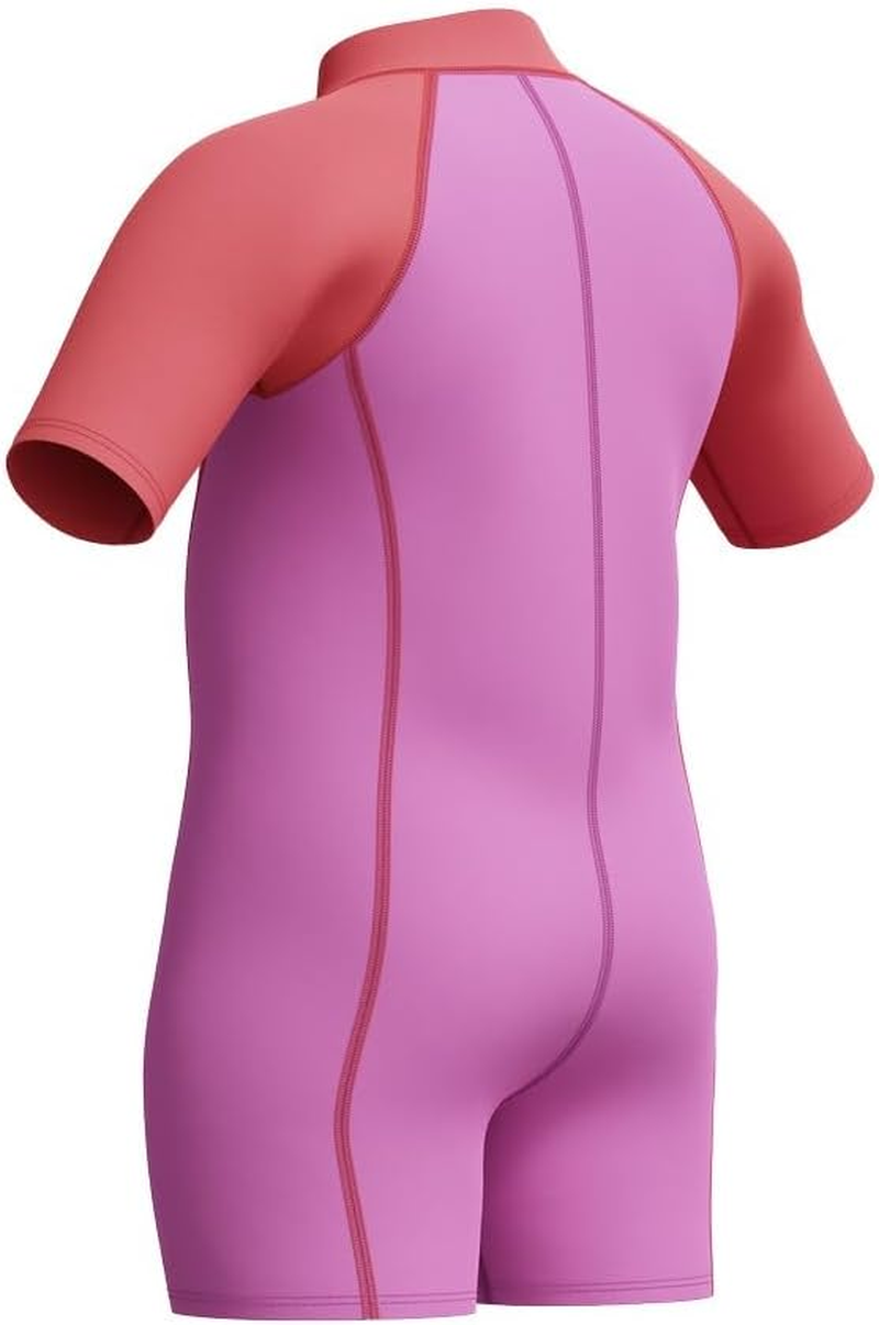 Speedo Girl'S Learn to Swim Neoprene Swimsuit, Neon Violet, 3 image number 2