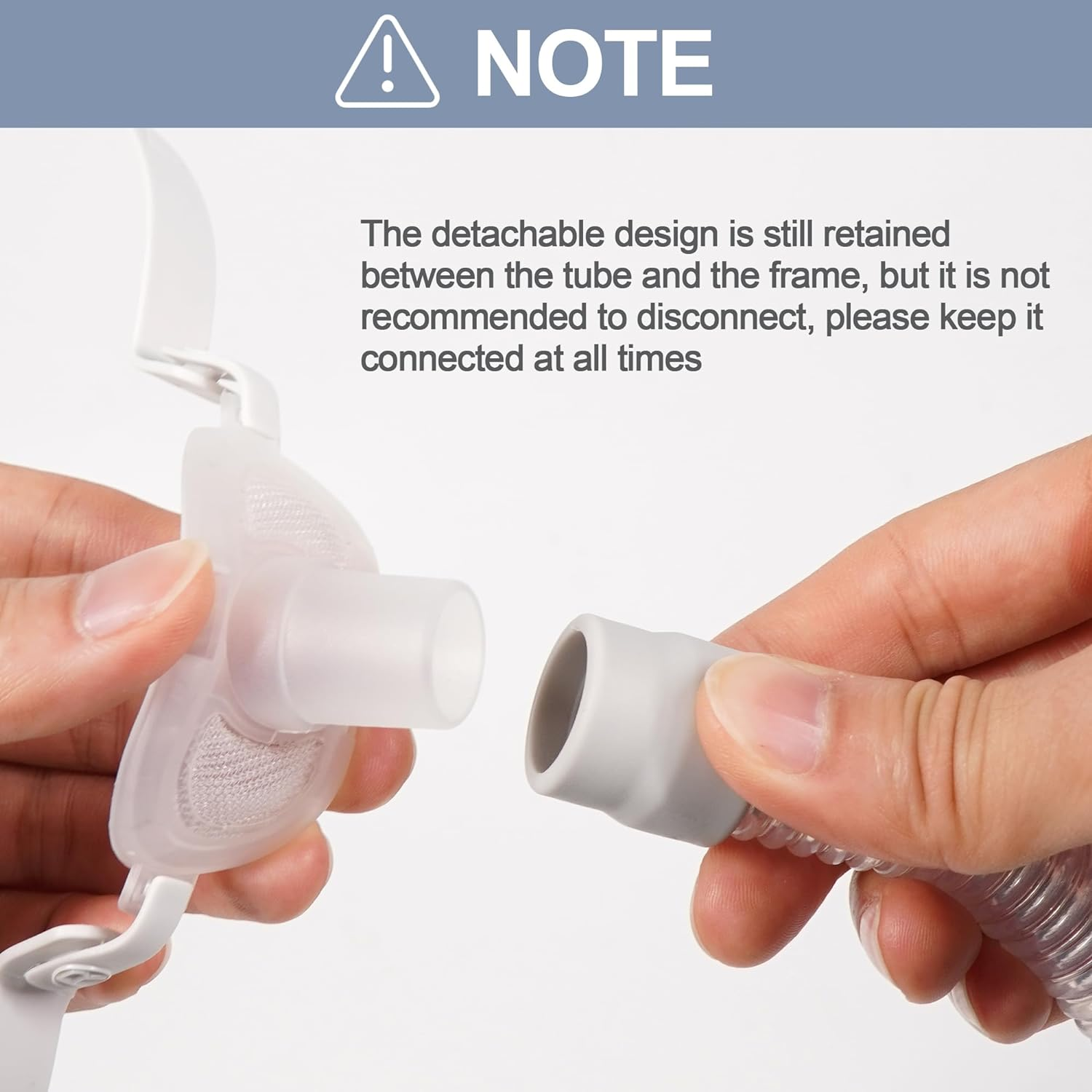 Replacement Full Set of Headgear Tube Frame Assembly for P10, Tube Frame Headgear Compatible with Airfit P10, Great Value New Version Tube Frame Kit Supplies by Airsmart (No Cushion) image number 5