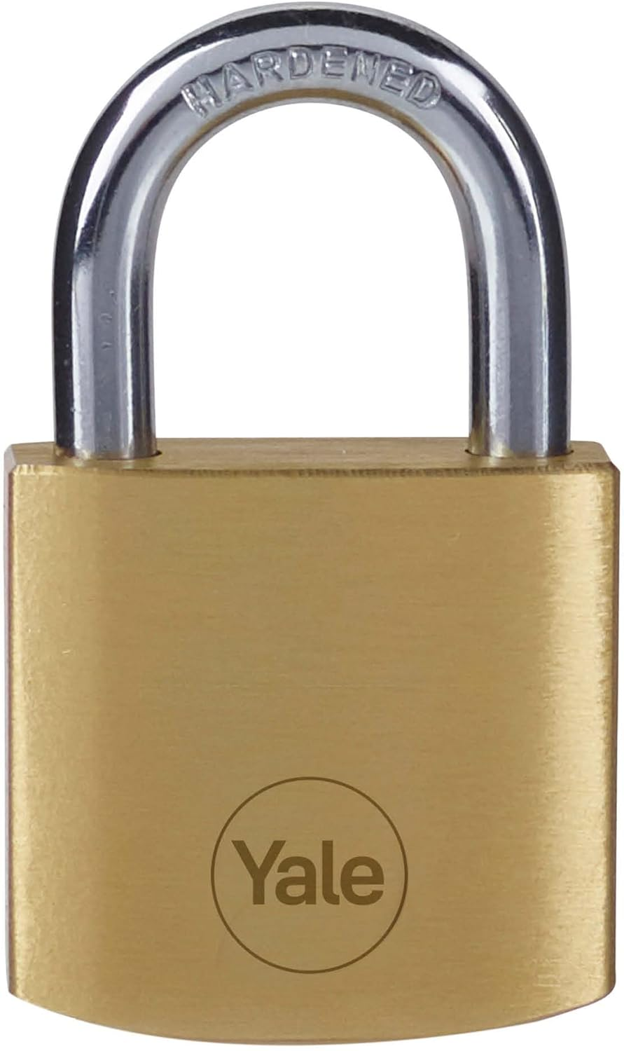 Yale - Y110B/30/115/2 Standard Security 30Mm Brass Padlock, Pack of 2 - Open Hardened Steel Shackle - 3 Keyed Alike Keys