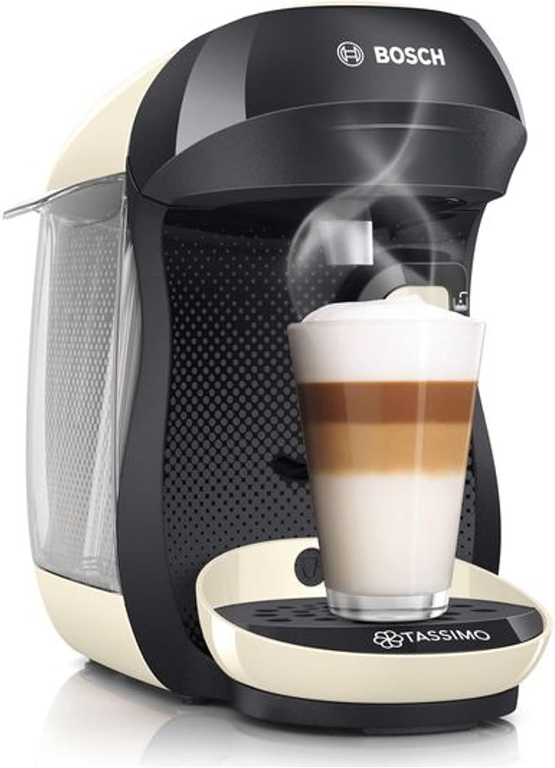 TASSIMO by Bosch HAPPY TAS1007GB Coffee Machine, 1400 Watt, 0.7 Litre - Cream image number 1