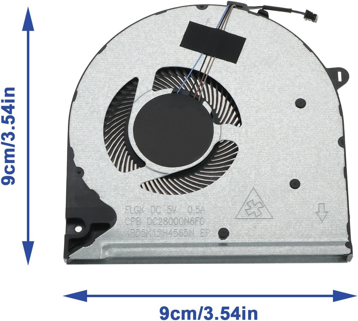 Laptop Cooling Fan Replacement Computer CPU Fan L52034-001 Compatible with HP 250 G8 G9 255 G8 255 G9 image number 2