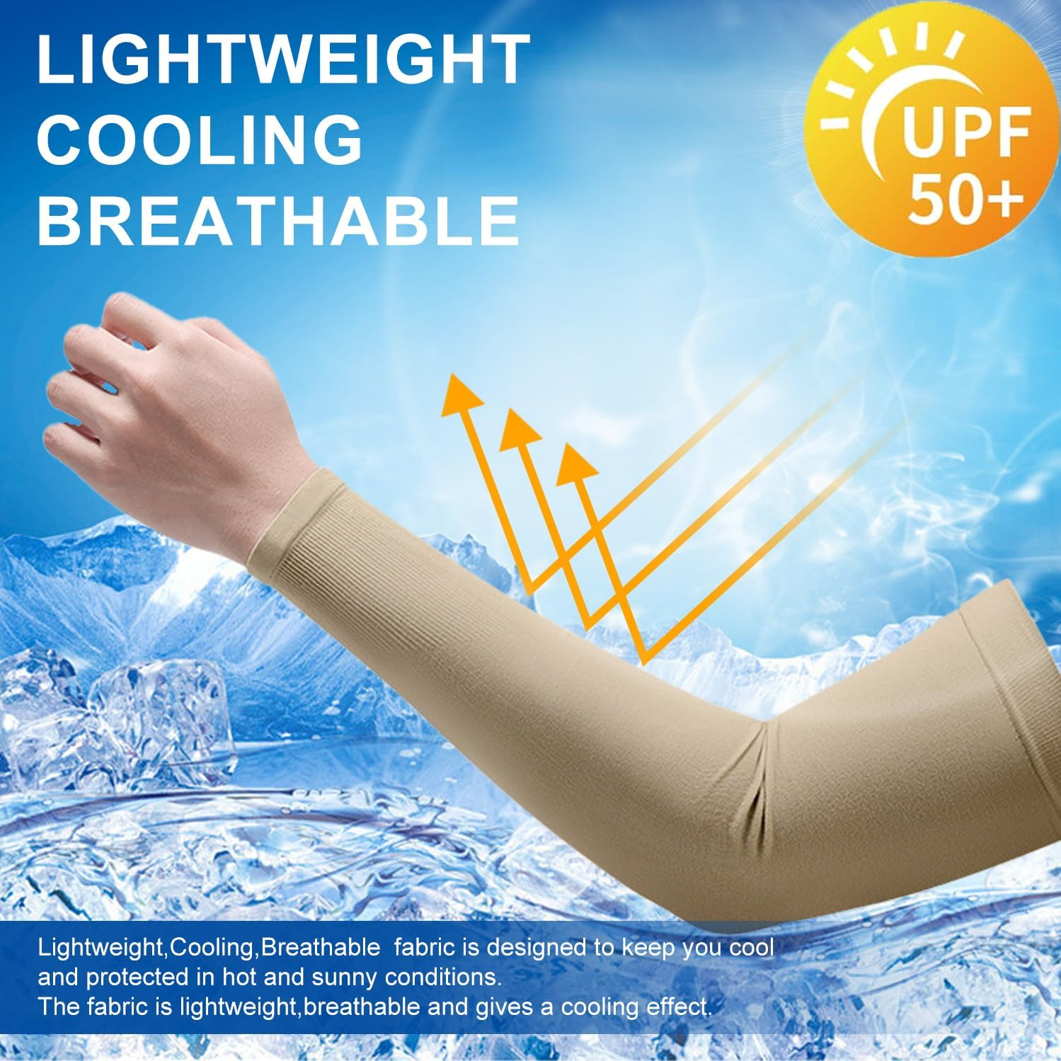 Arm Sleeves for Women Men Youth|Upf 50 Arm Warmers UV Sun Protection Arm Cooling Sleeves, H HOME-MART One Size Sun Protection Arm Sleeve Cover Tattoo image number 2